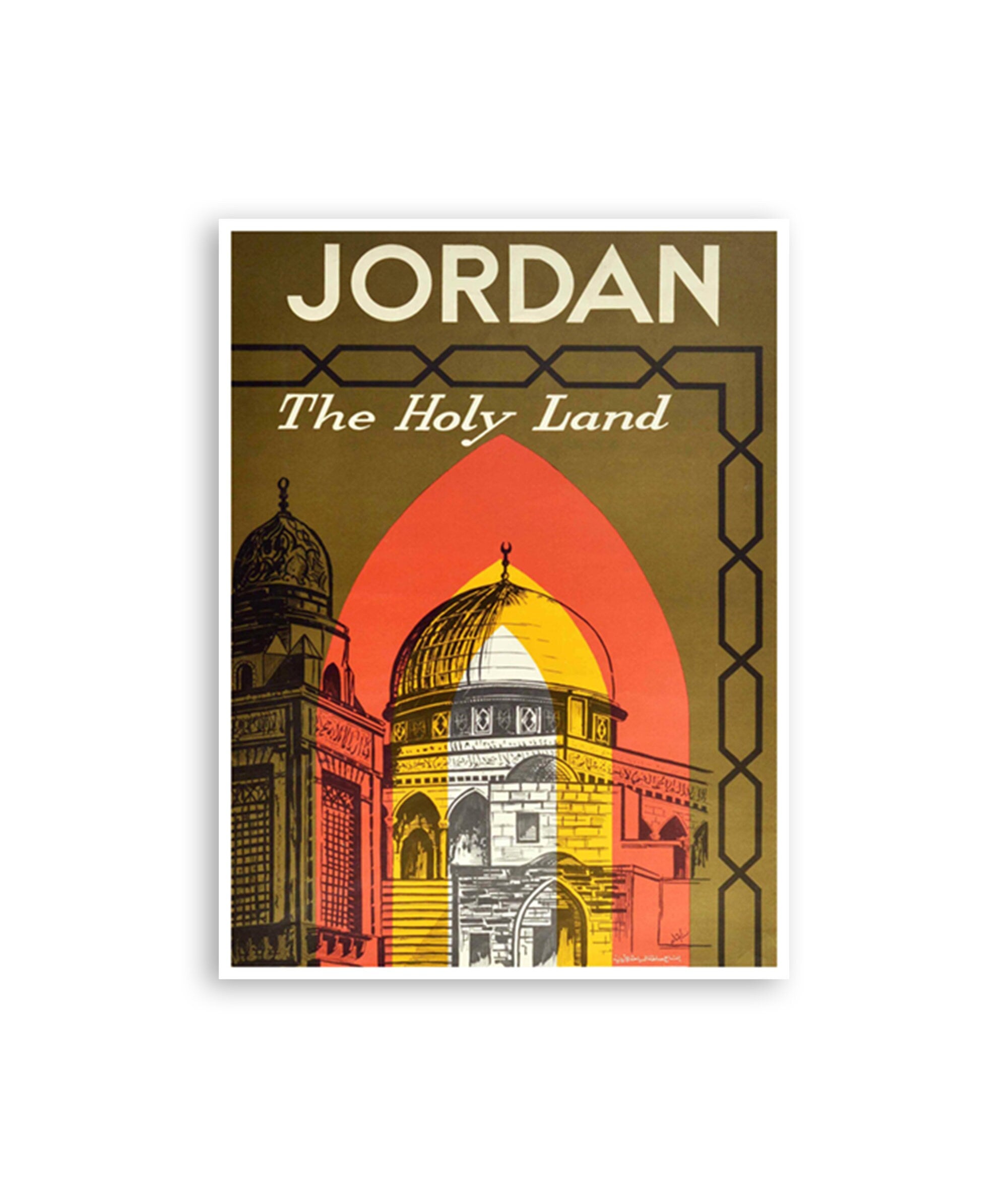 Jordan Travel Art Holy Land Poster Print (XR3793)