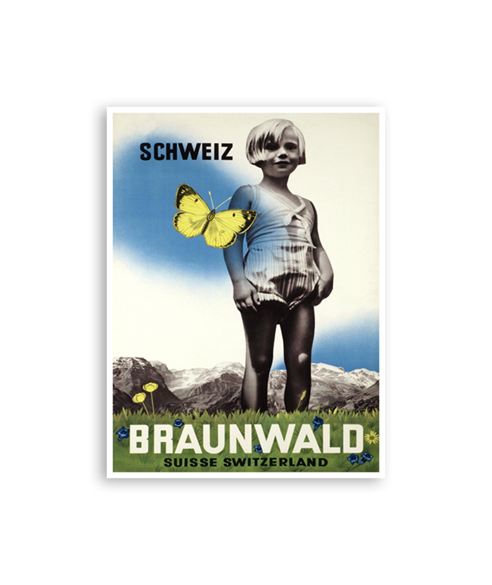Braunwald Switzerland Art Print Swiss Travel Poster (XR2770)