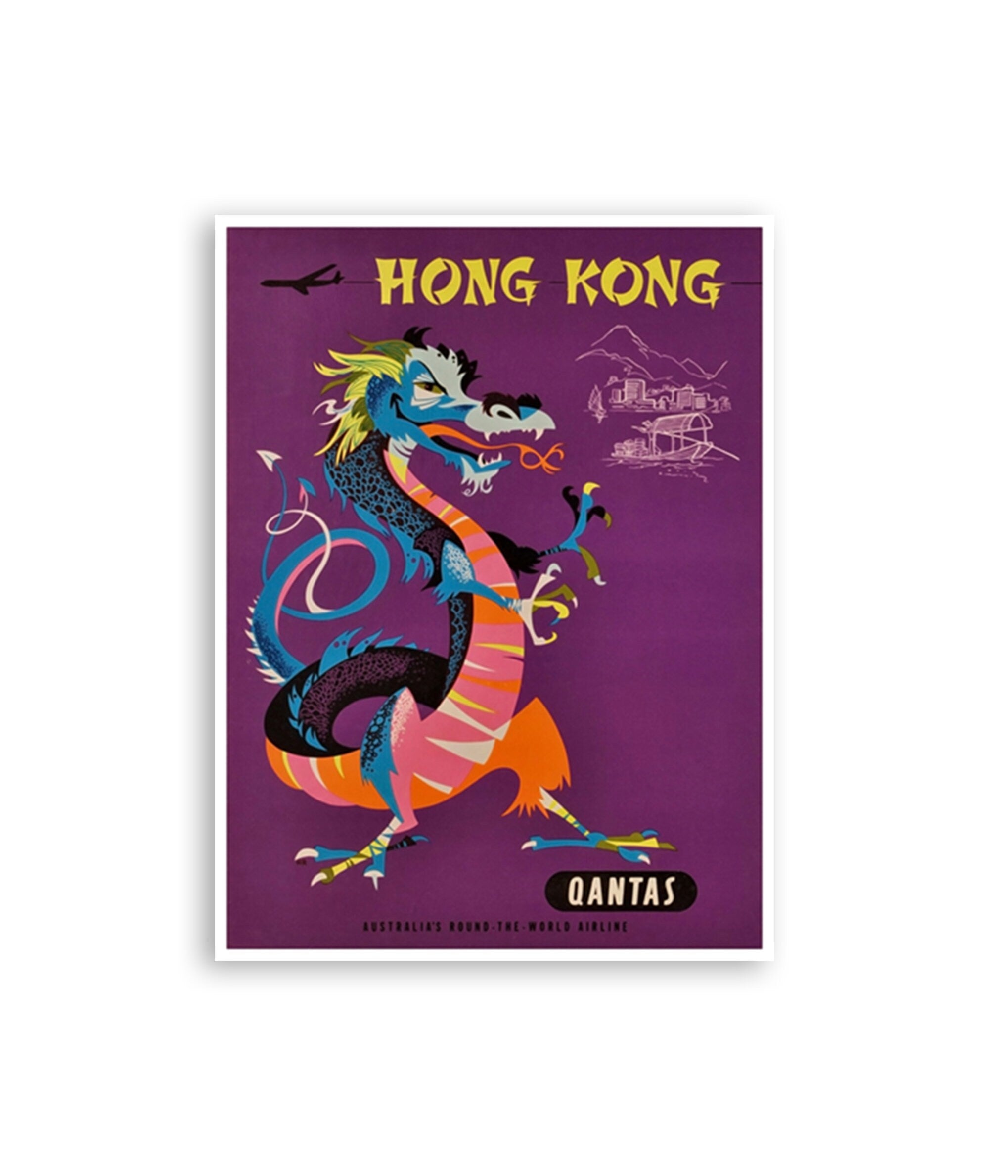 Travel Art Hong Kong Print Poster China Vintage Home Decor (XR85)