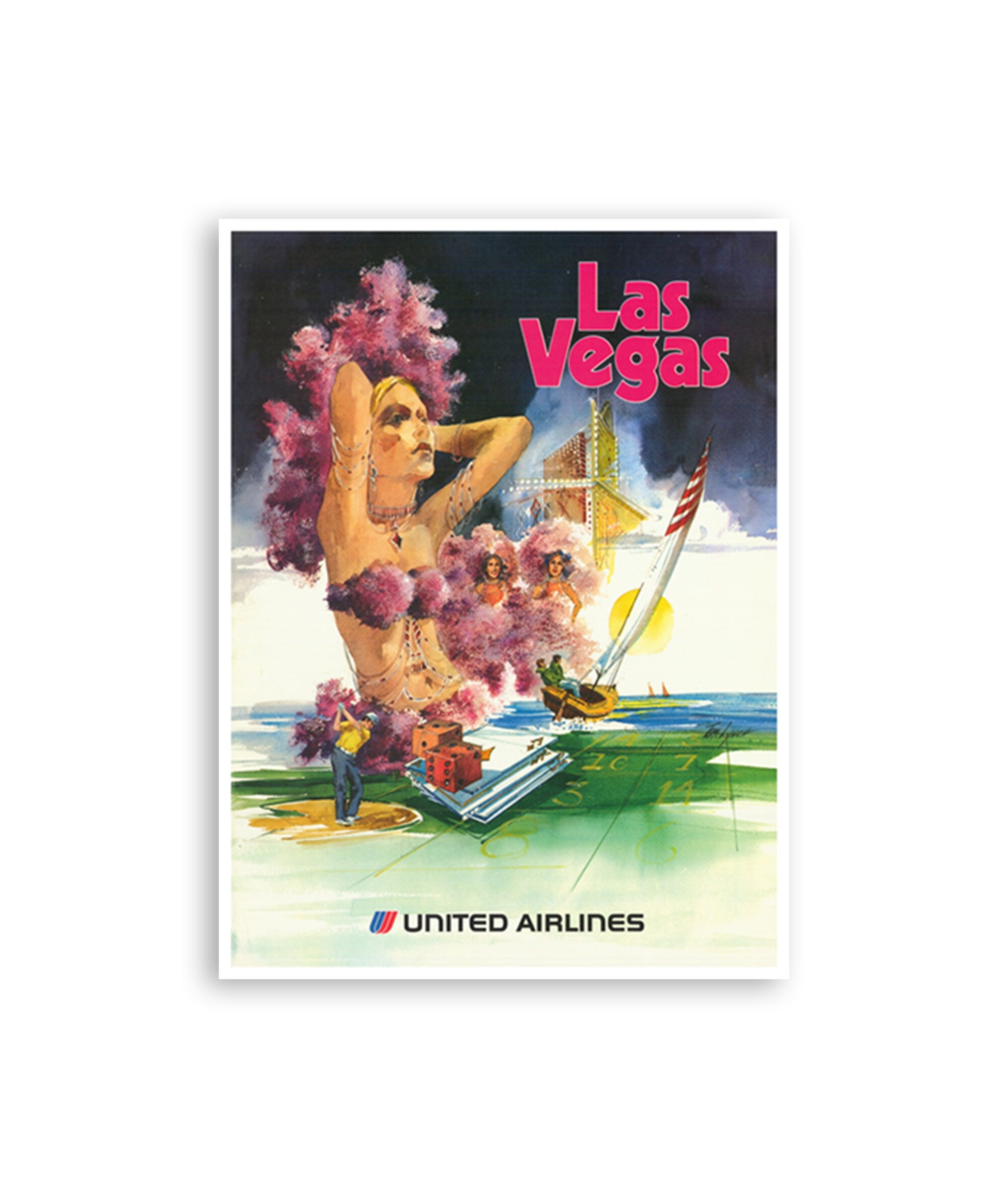 Las Vegas Art Travel Poster Print Retro Decor (XR3942)