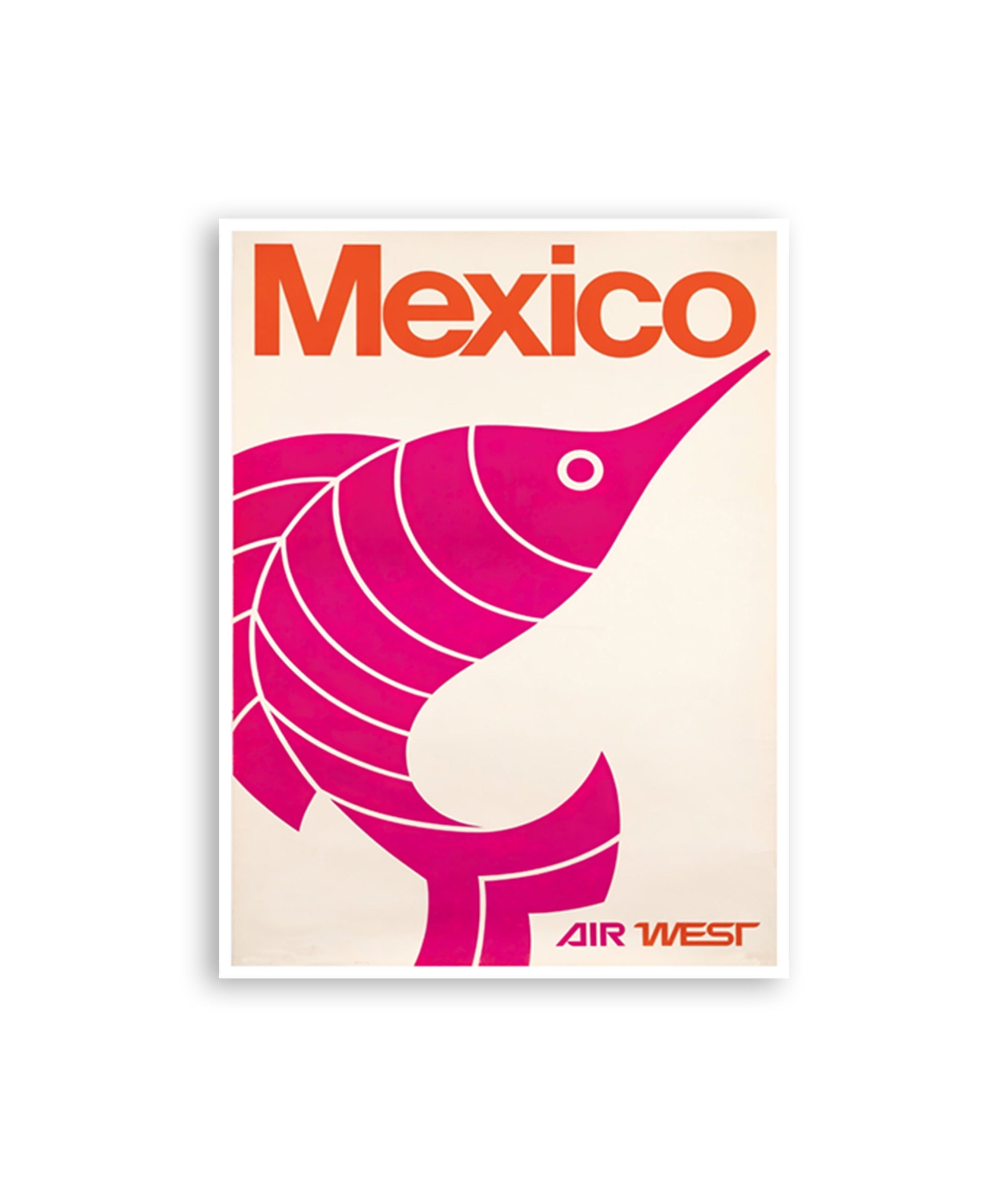 Mexico Fishing Art Travel Poster Retro Print (H1193)