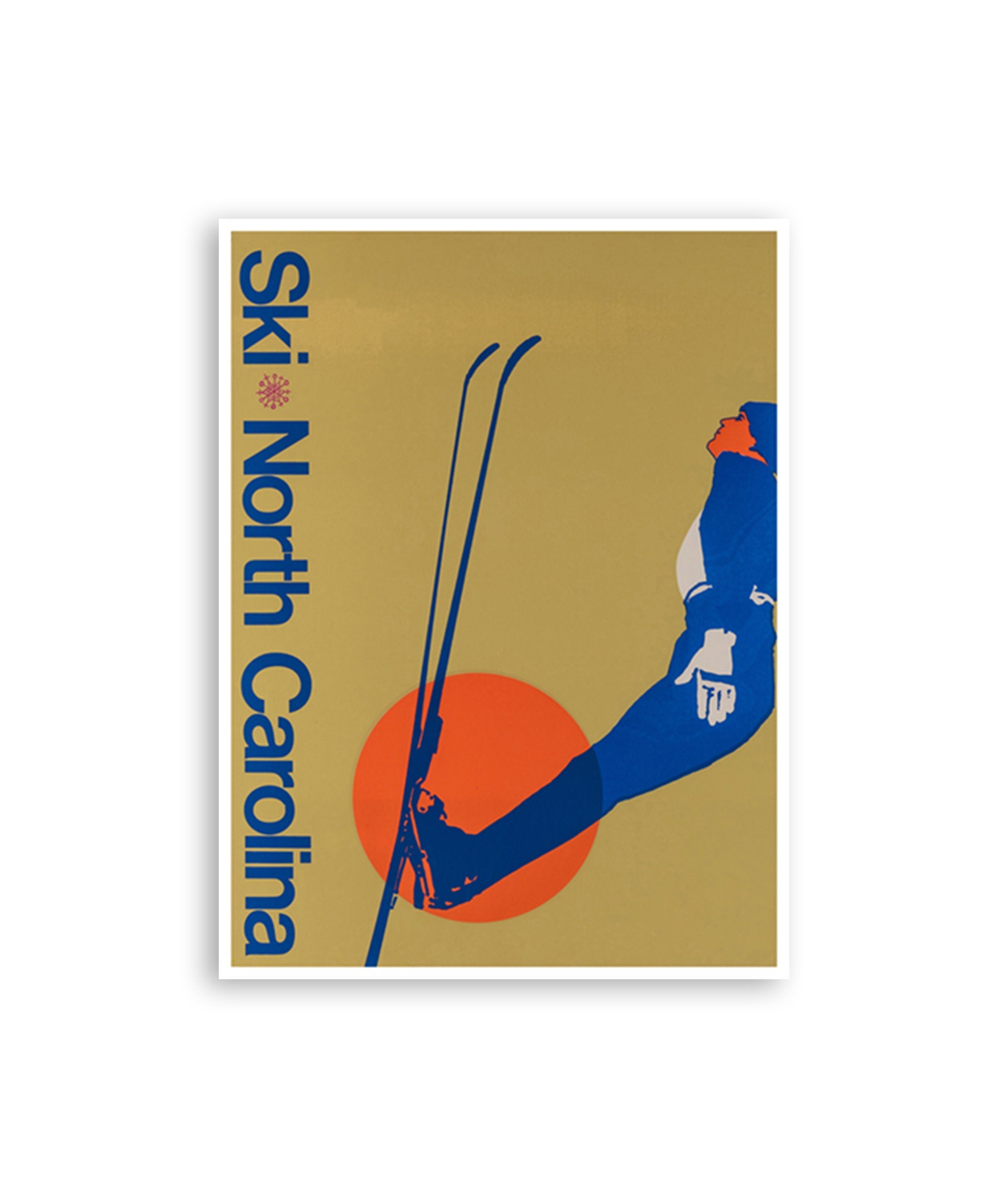 North Carolina Ski Art Travel Poster Print (H1187)