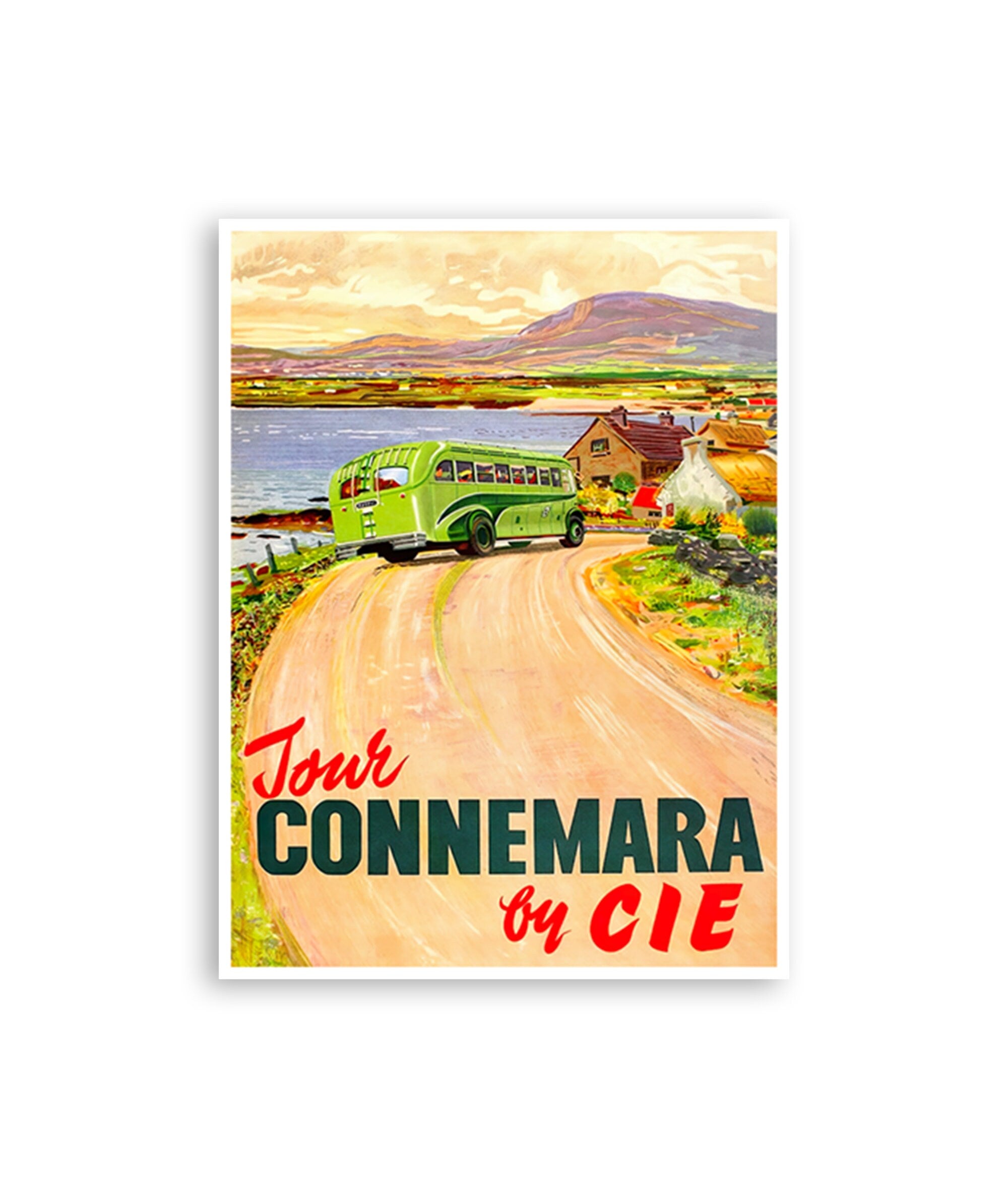 Connemara Art Ireland Travel Poster Wall Art Print (H1205)