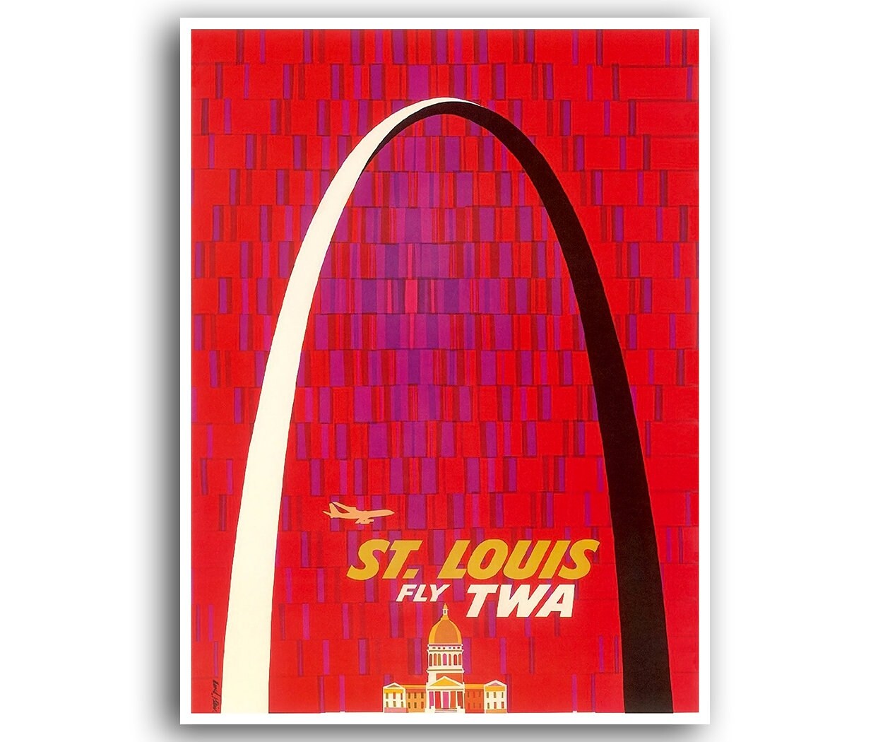 St Louis Art Retro Missouri Poster Travel Print (XR927)