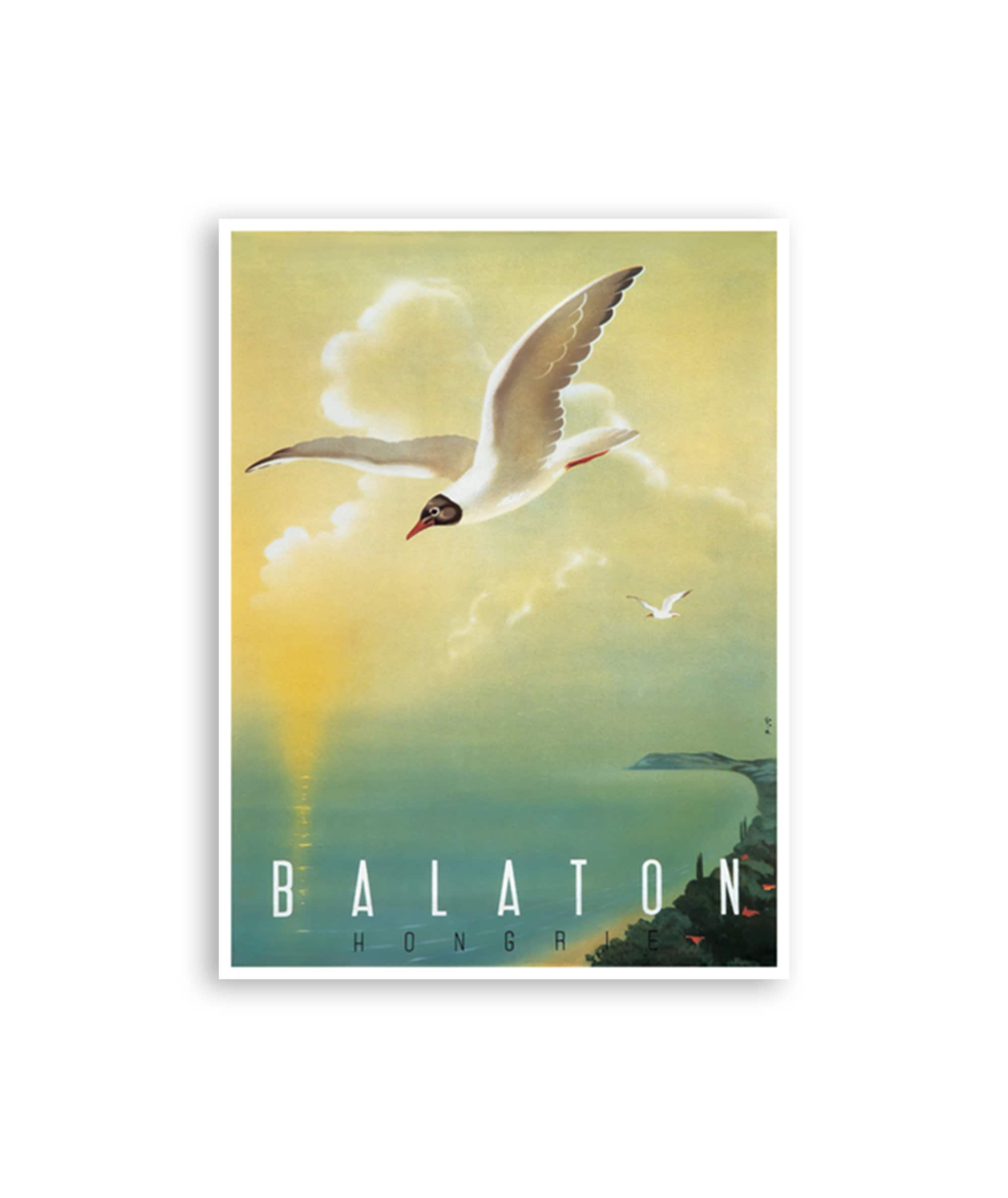 Lake Balaton Poster Hungary Travel Art (H1204)