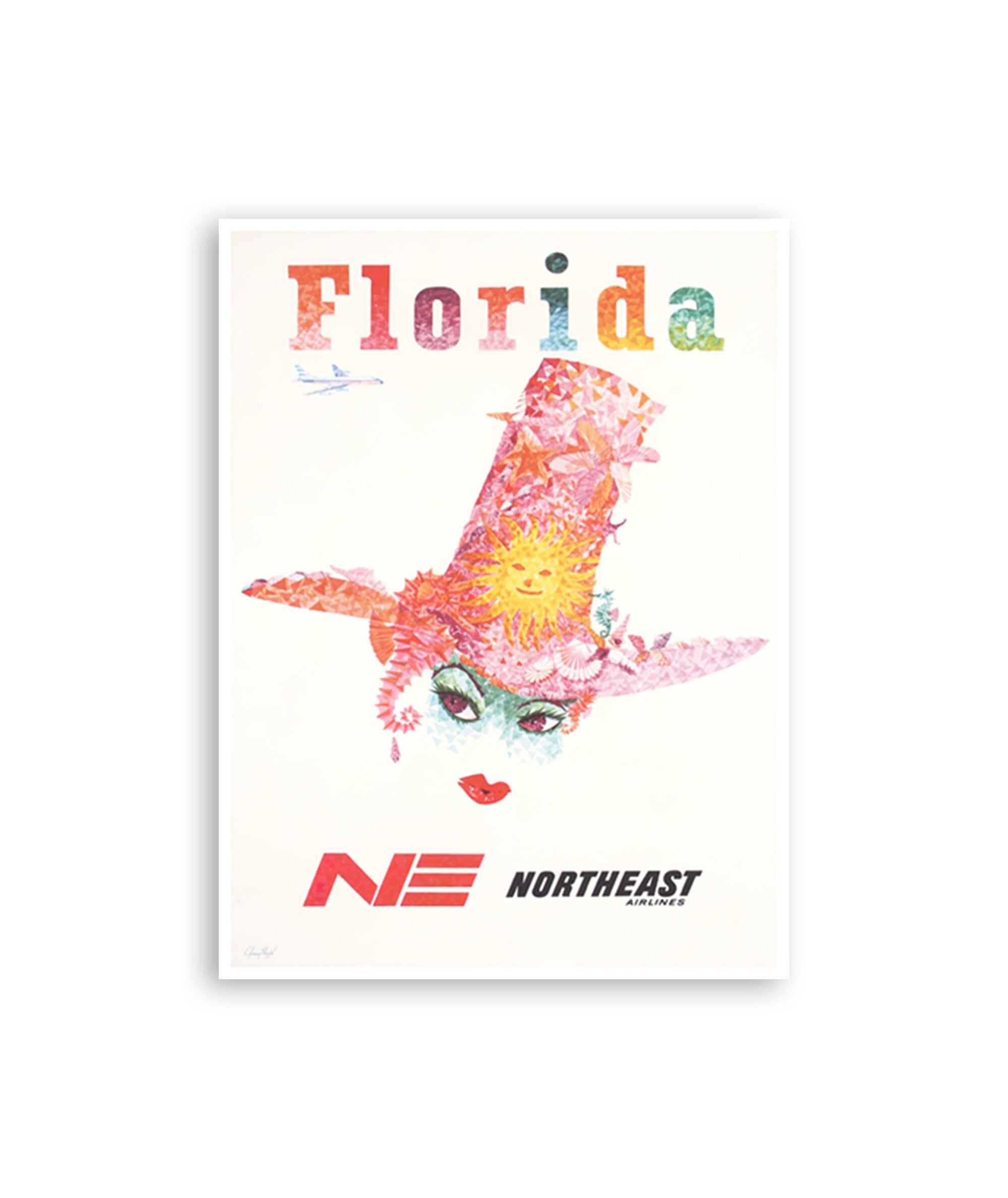 Florida Wall Art Travel Poster Retro Print (H1199)