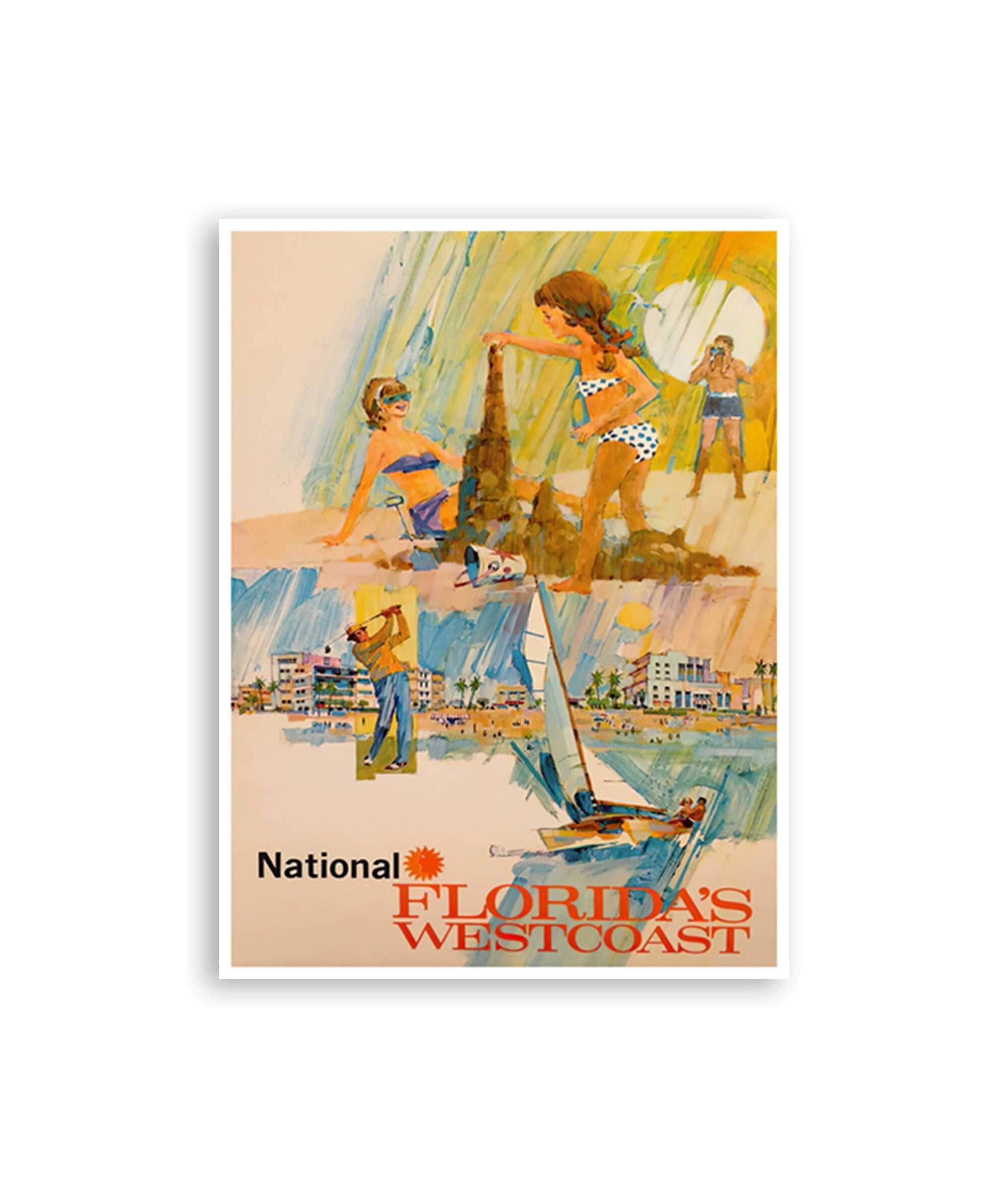 Florida Vintage Art Travel Poster Print America (XR4074)
