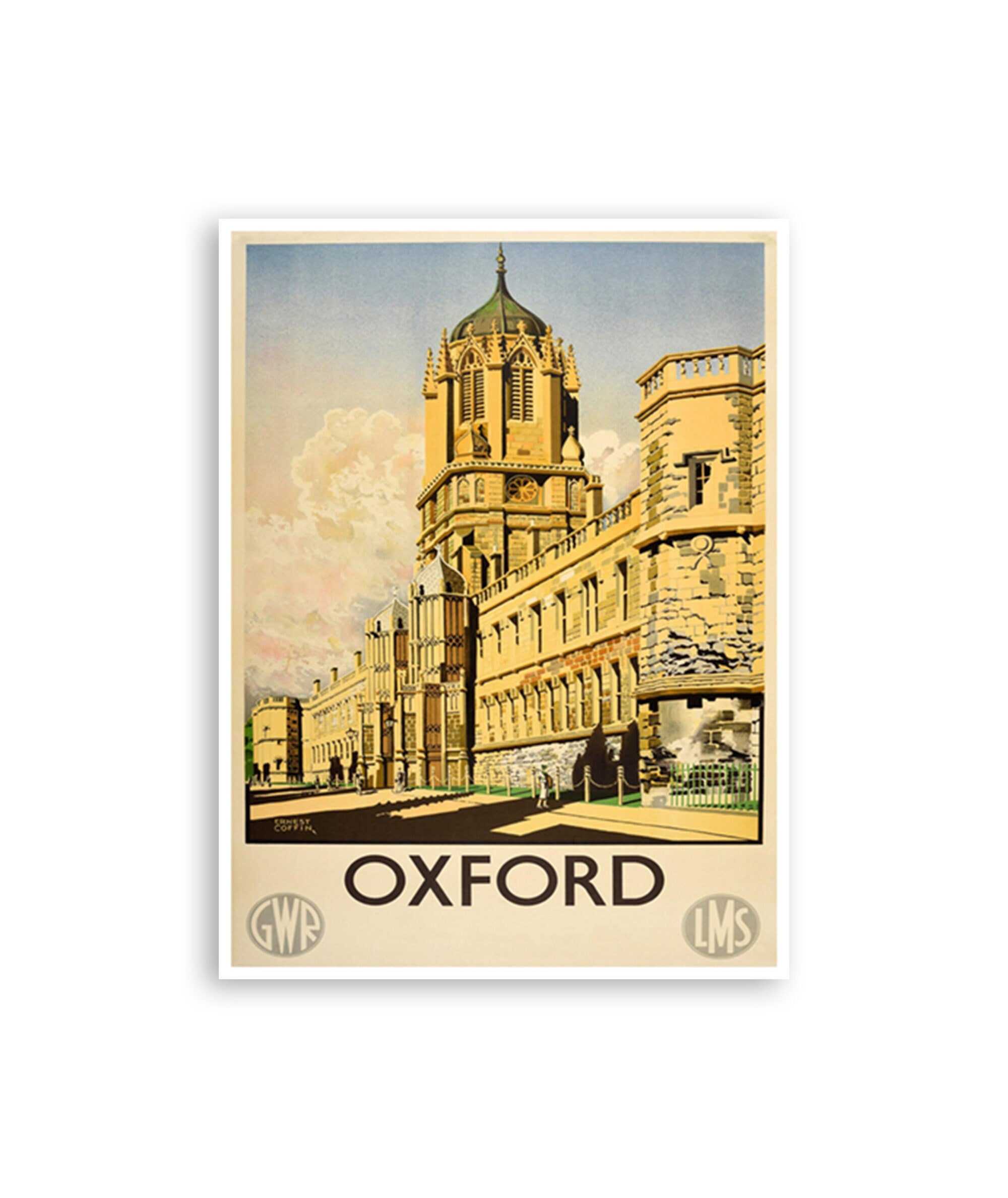 Oxford England Print Travel Poster Art Vintage Home Decor (H782)