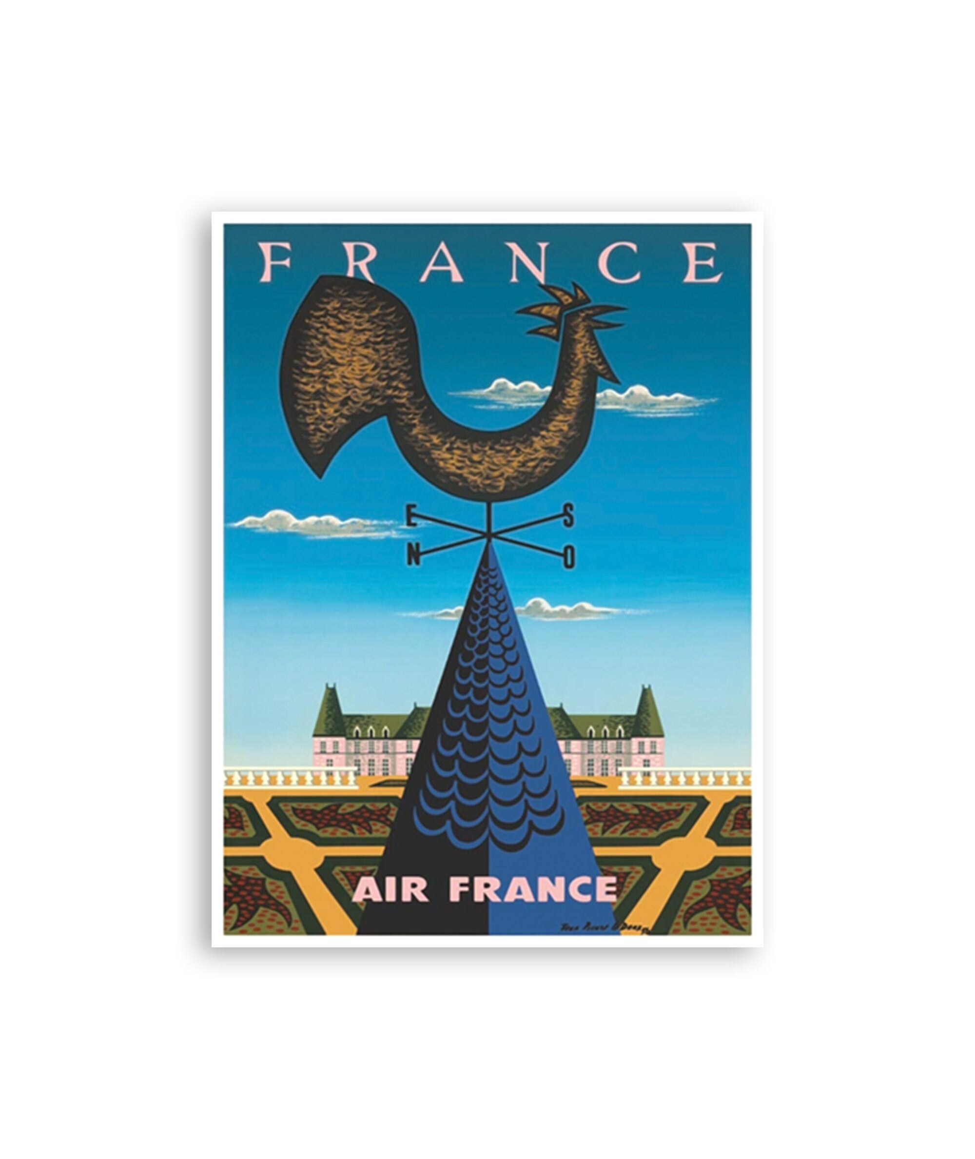 France Travel Art Vintage French Poster Print (XR1465)