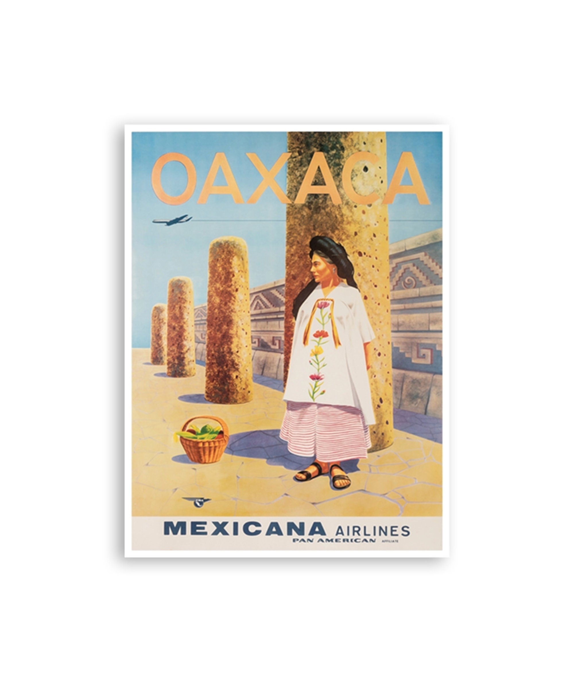 Oaxaca Mexico Art Print Travel Poster Mexican Home Decor (XR1814)