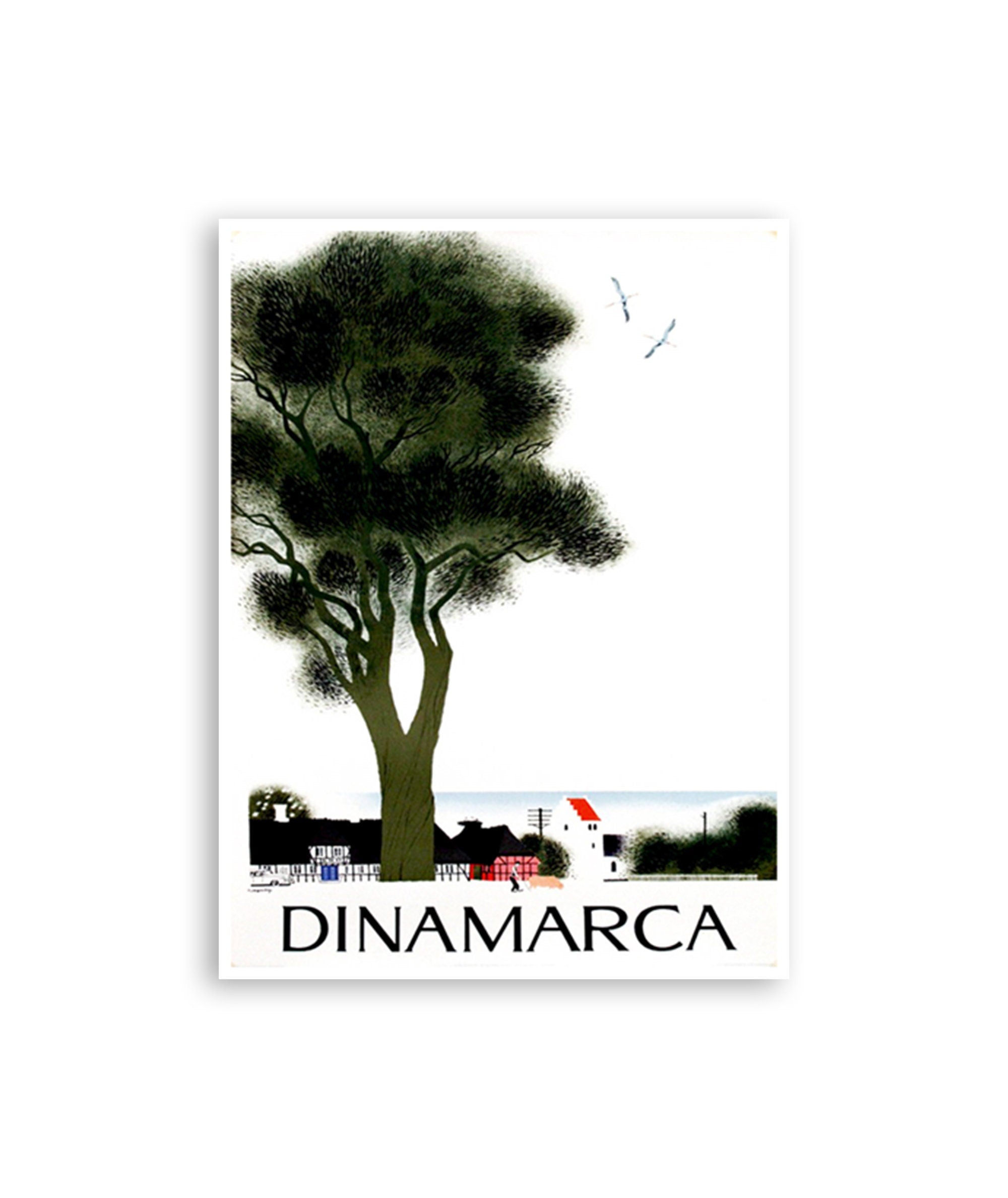 Denmark Art Denmark Travel Poster Print Danish Gift (ZT573)a