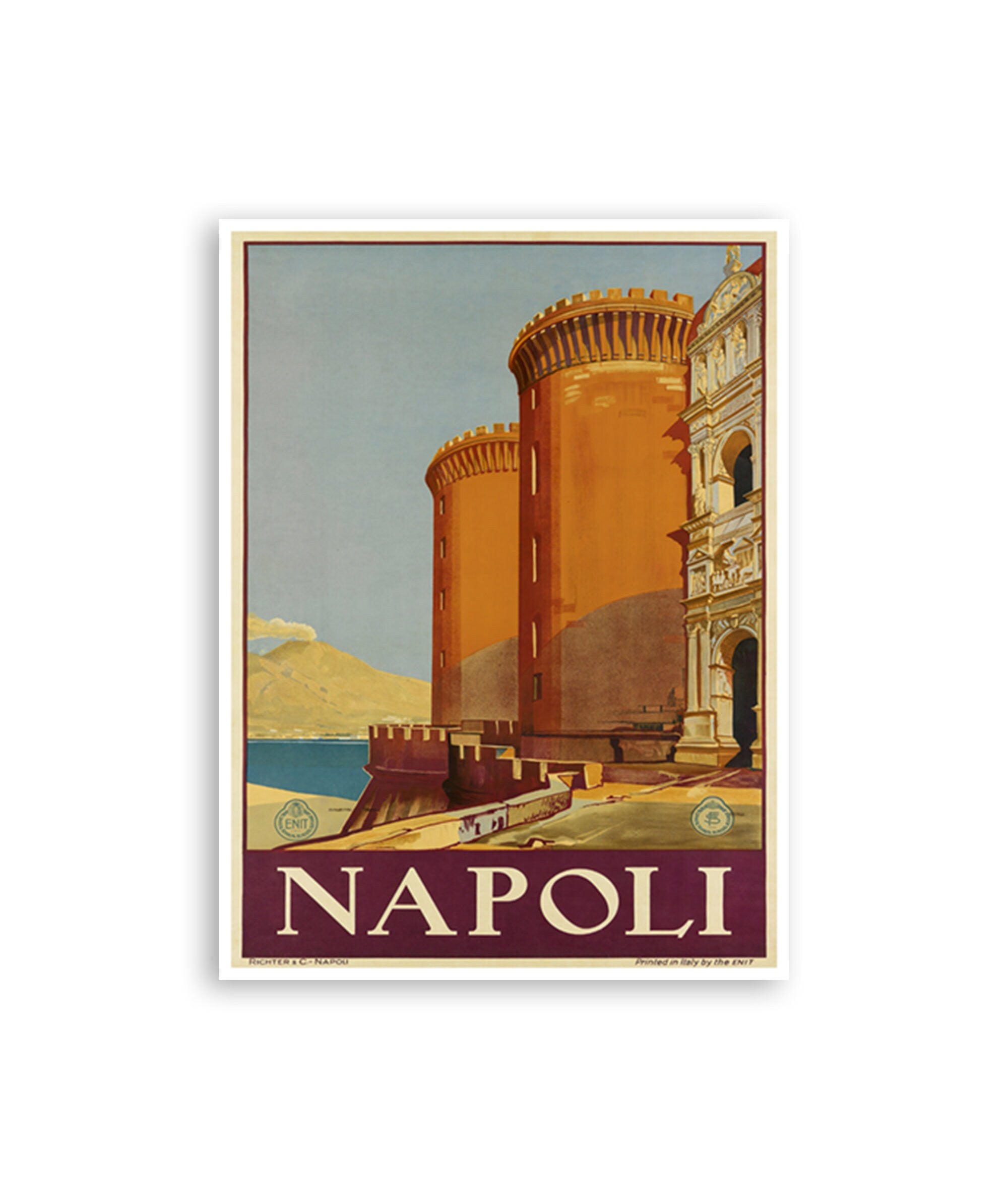 Naples Art Italy Travel Poster Italian Wall Art Print (XR4065)