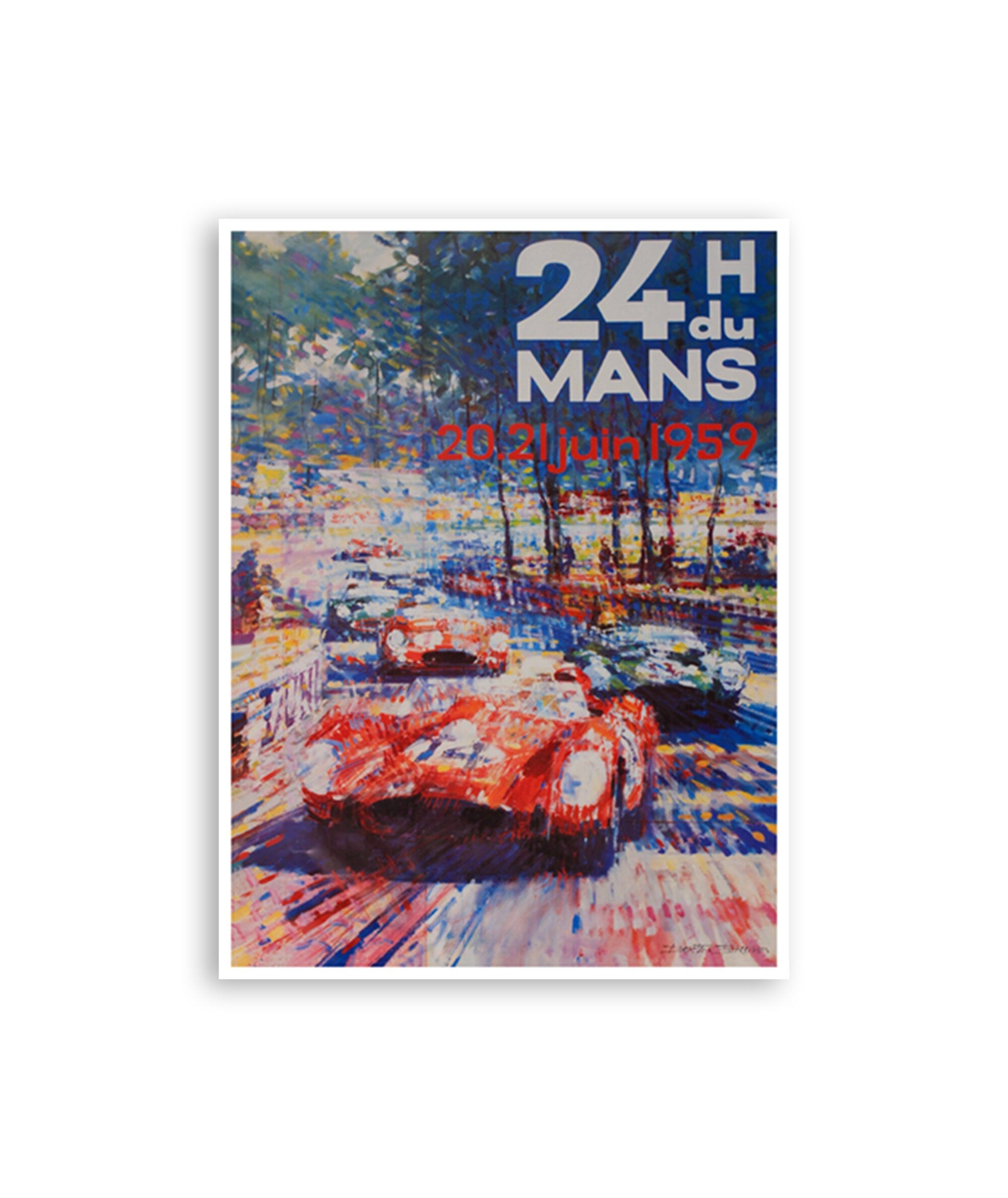 Auto Racing Art Poster Print Race Car Home Decor (XR202)