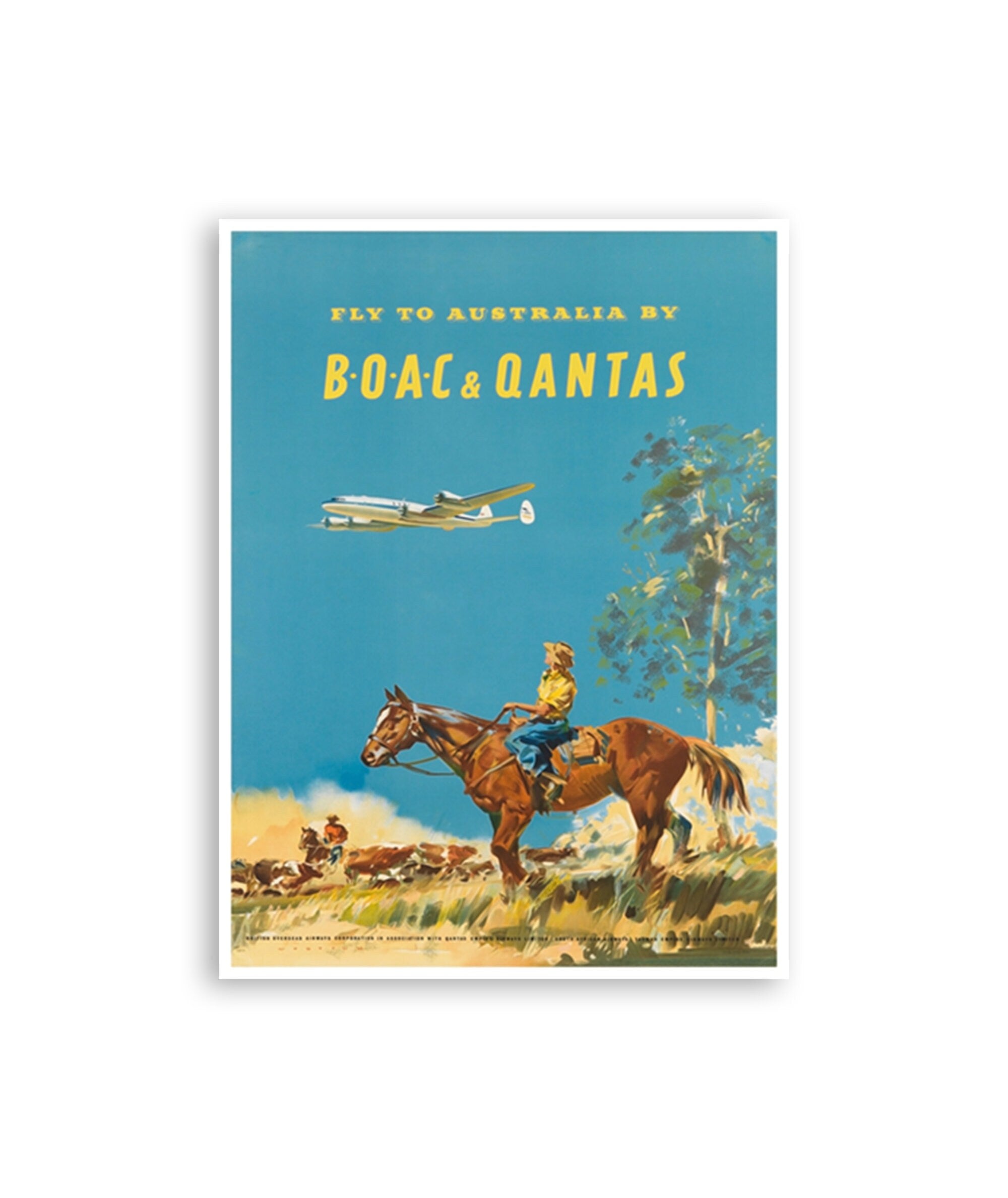 Australia Art Print Vintage Travel Poster (TR90)