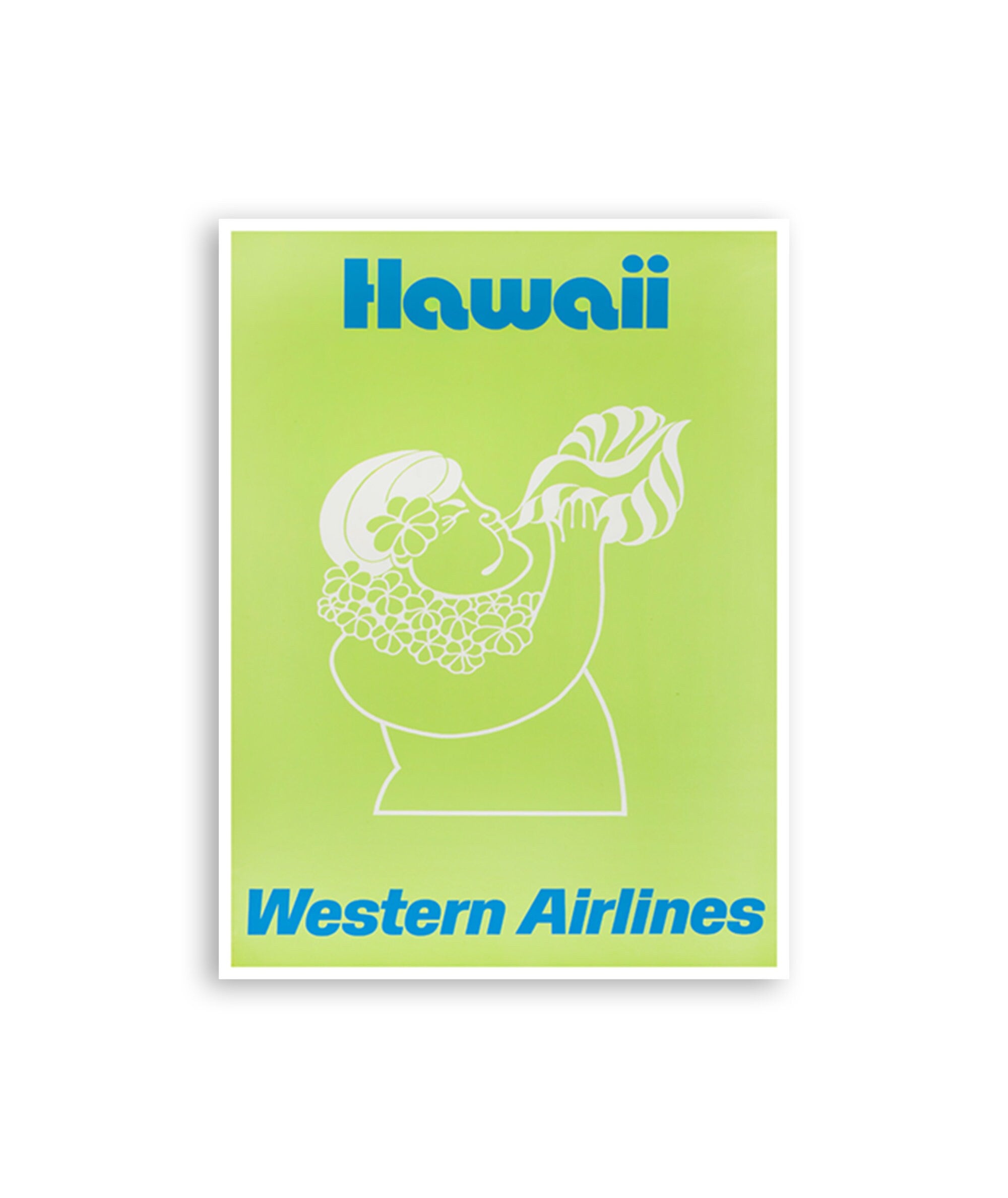 Vintage Hawaii Poster Hawaiian Gift Airline Art Print (XR4124)