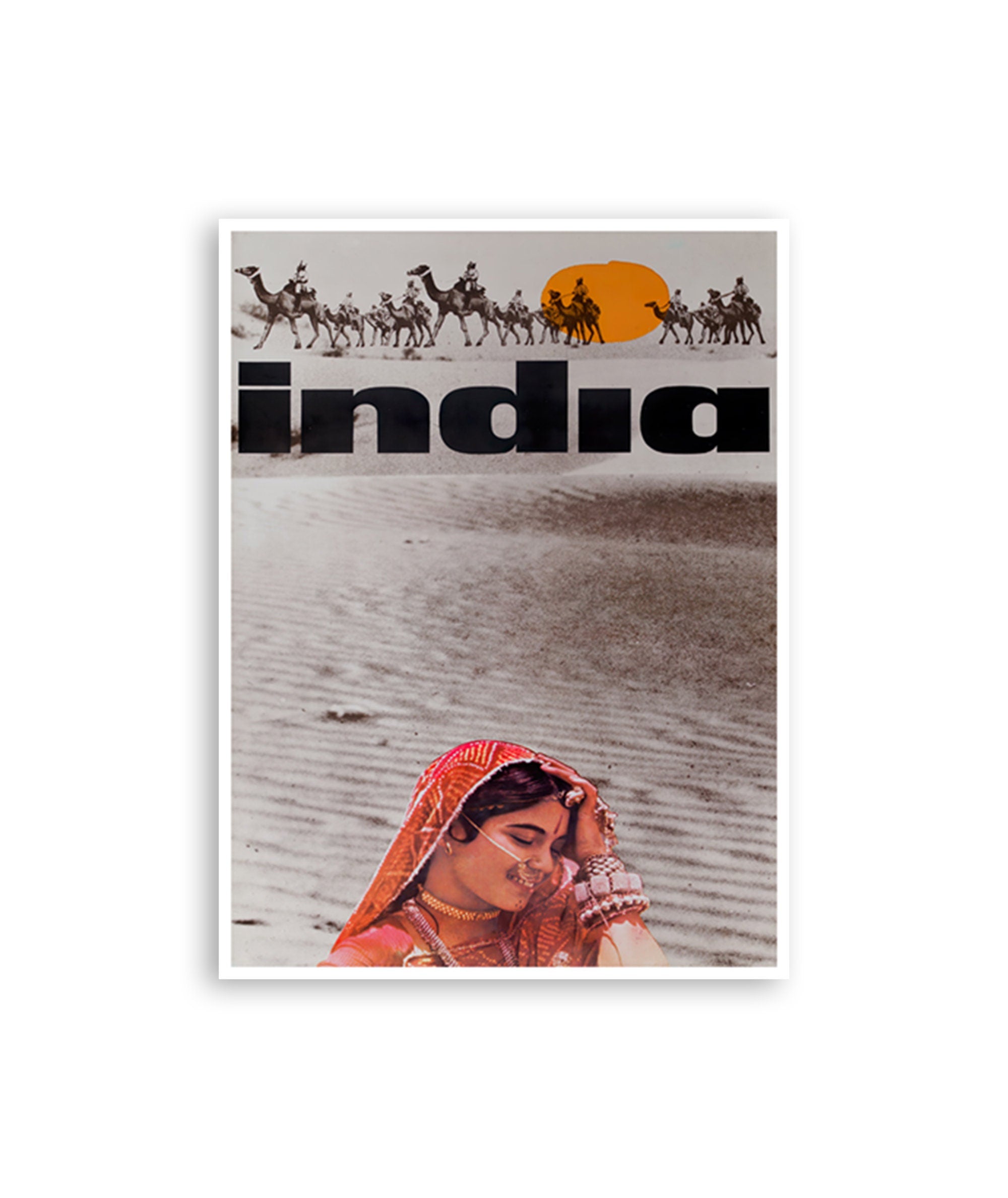 Vintage India Art Travel Poster Print Gift For Indian Friend (H1279)