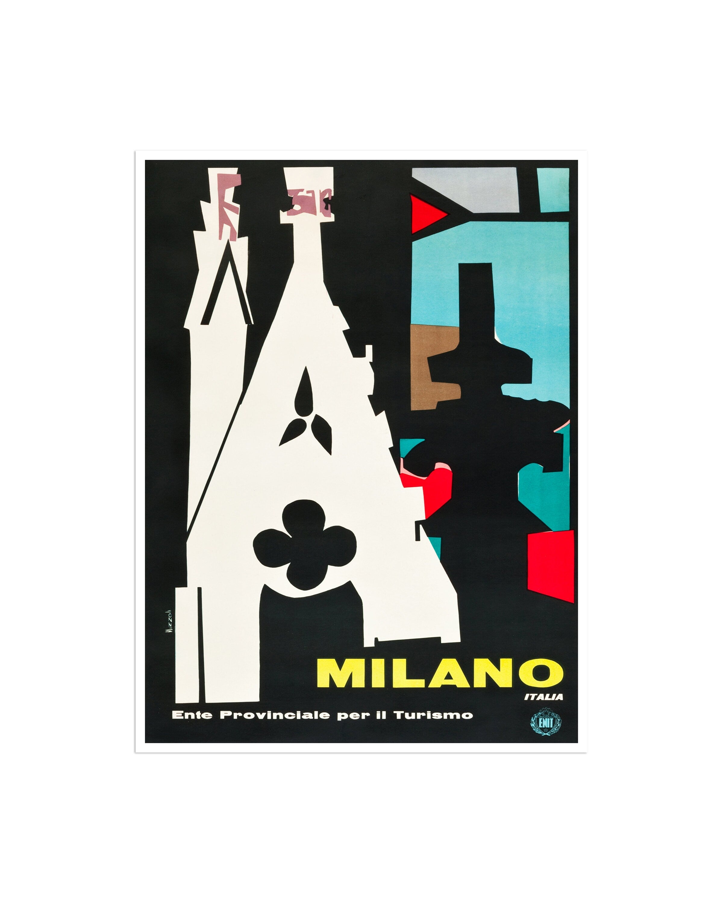 Milan Art Italy Travel Poster Italian Art Print Italian Home Decor (XR2521)a
