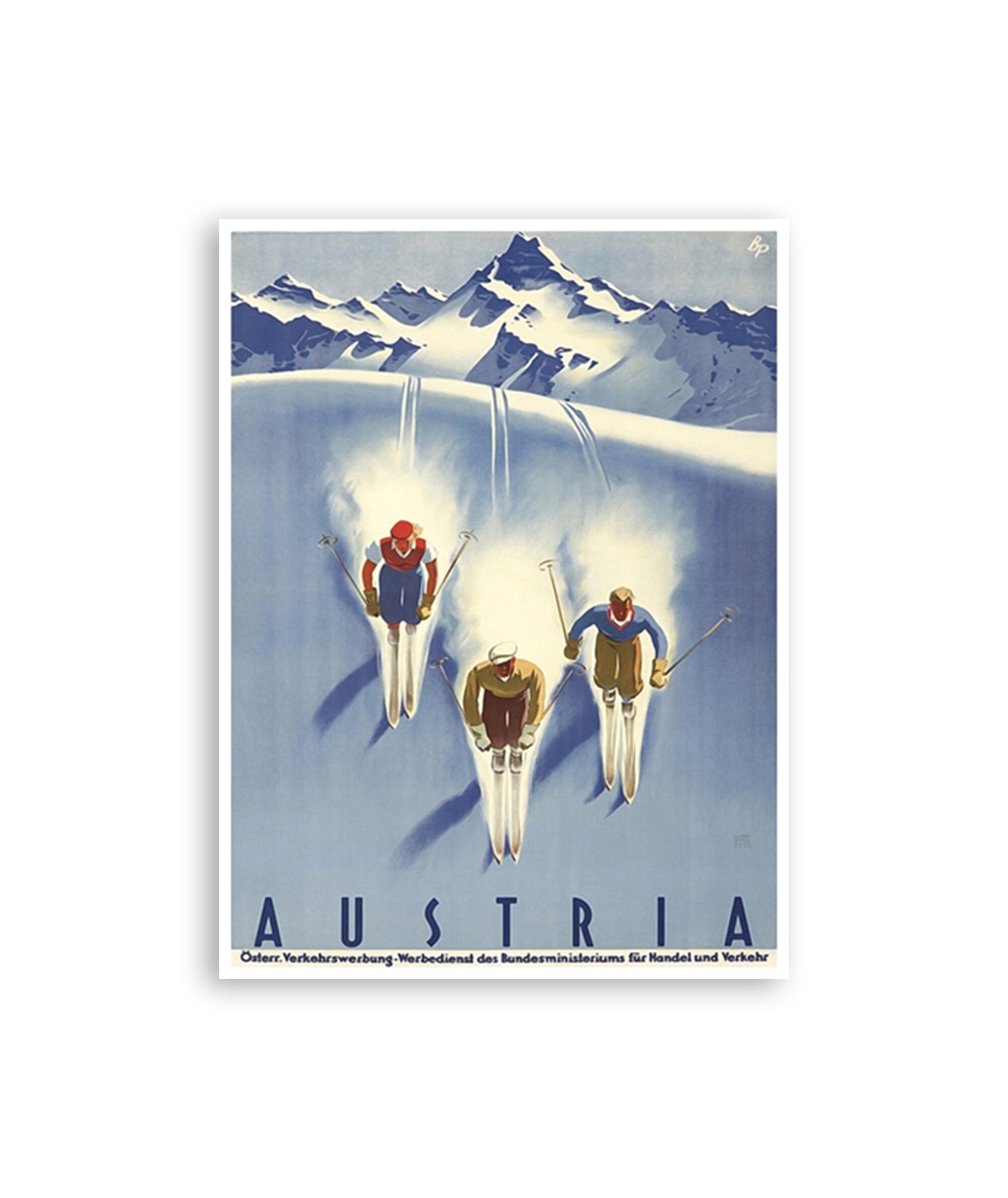 Austria Ski Poster Travel Print Wall Art (XR137)