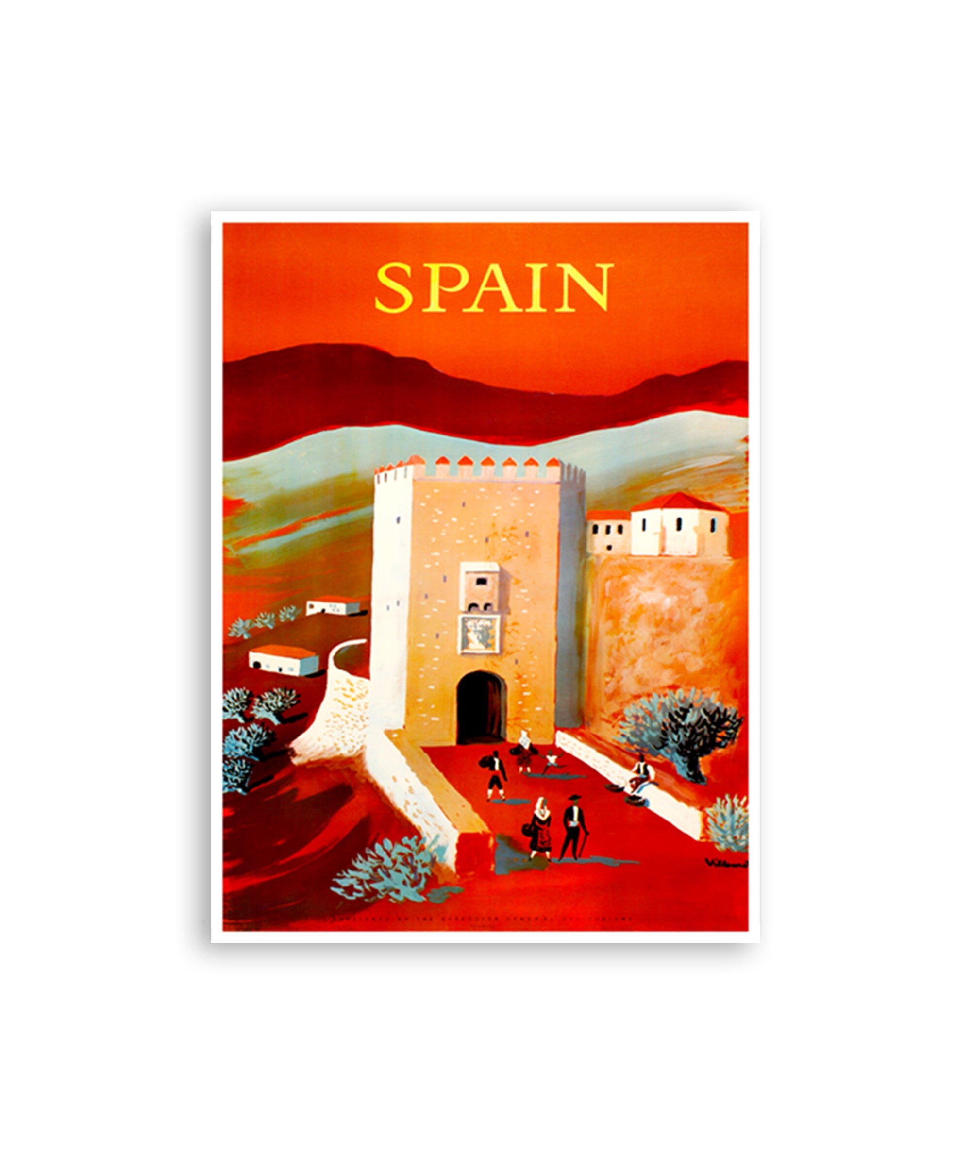 Spain Travel Poster Spanish Wall Art Print Home Decor (ZT598)