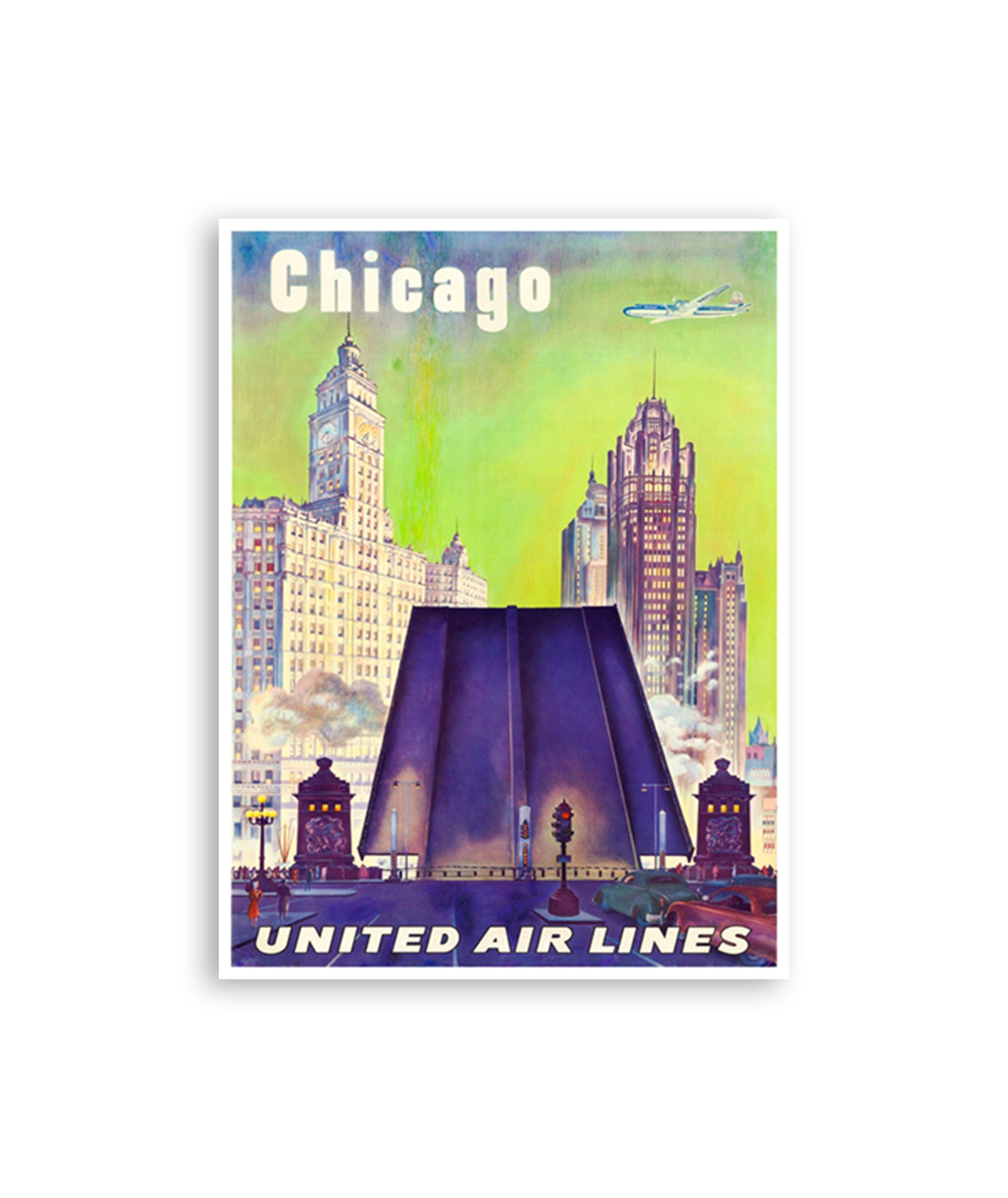 Chicago Art Travel Poster Tourism Print (TR24)