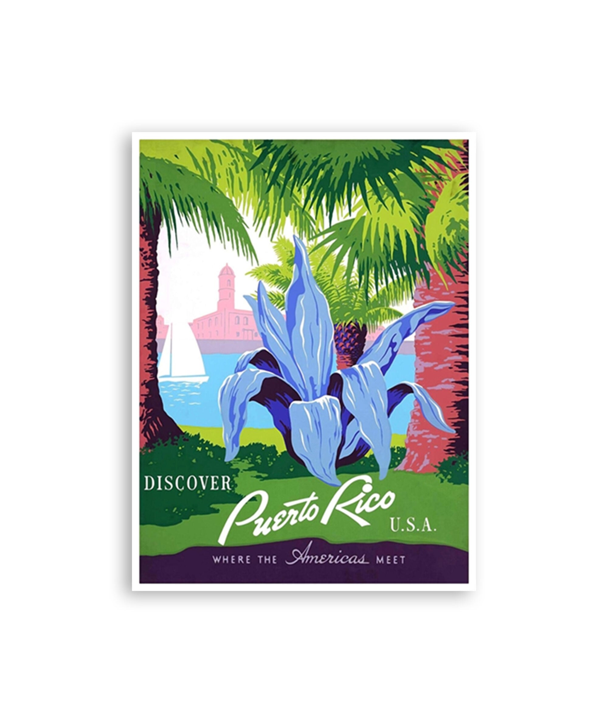 Puerto Rico Travel Poster Home Decor Wall Art Print (ZT536)