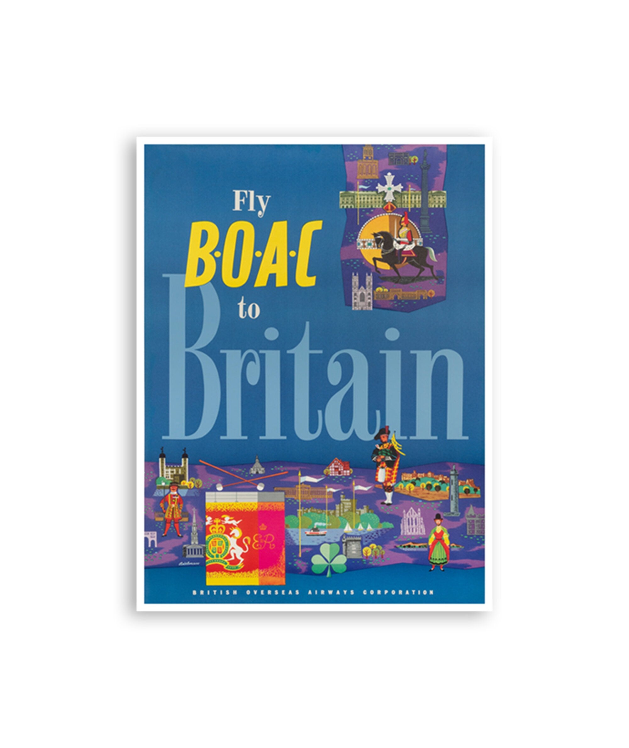 Great Britain Print Art British Travel Poster Keepsake Home Decor (XR3813)