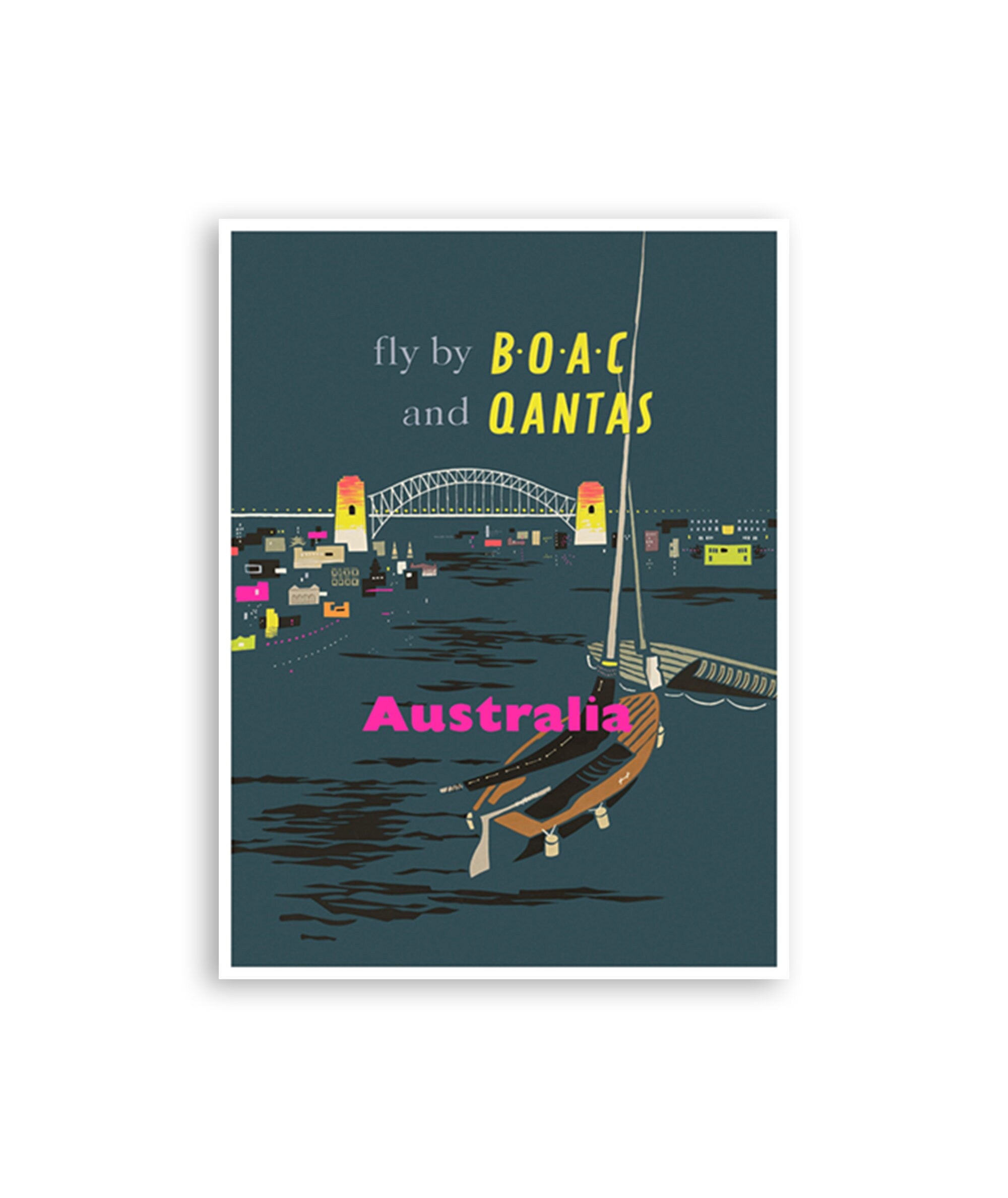 Vintage Australia Art Australian Travel Print Retro Poster (XR2377)