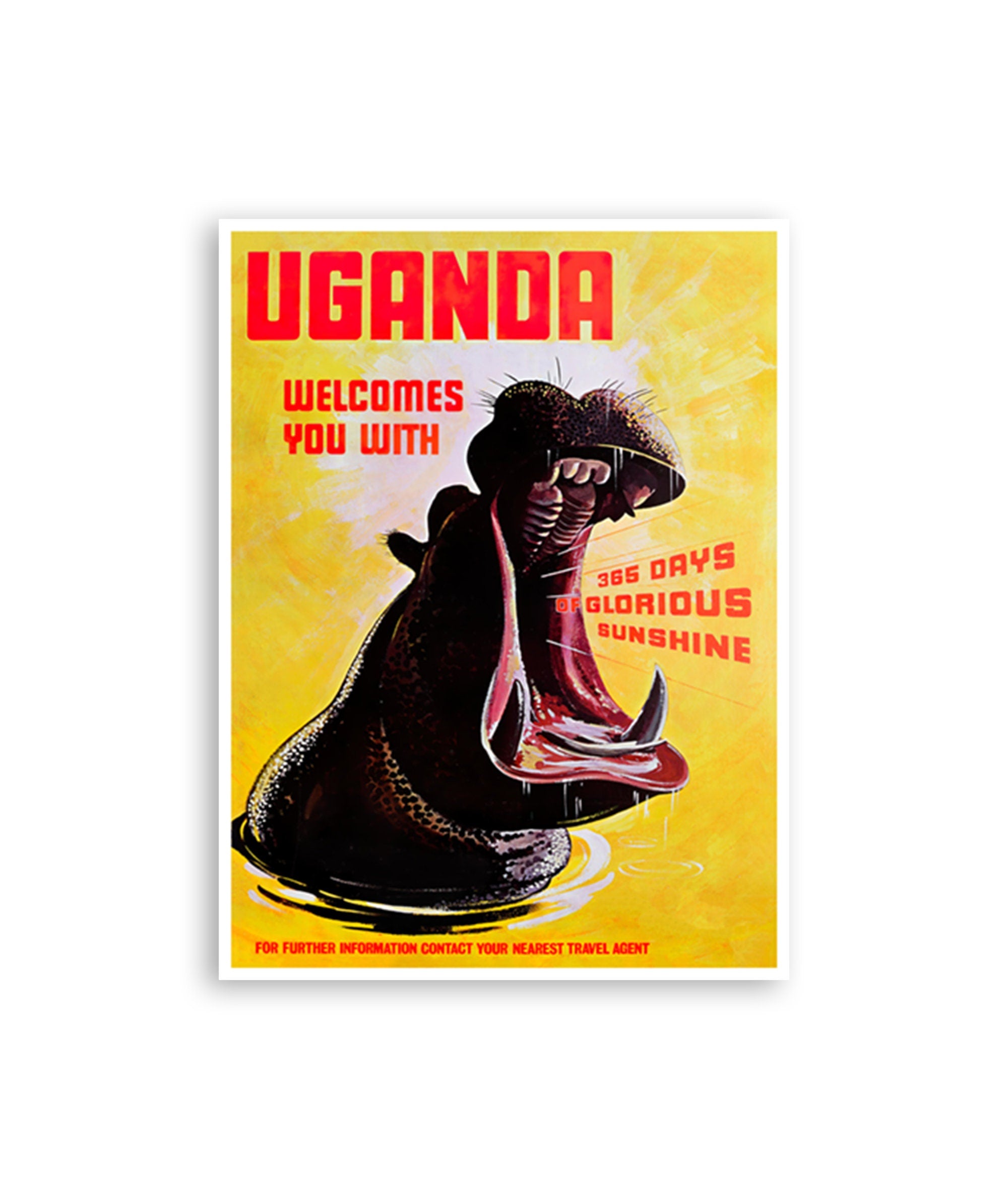 Uganda Art Africa Travel Poster Print Wall Decor Living Room Sign (XR4171)