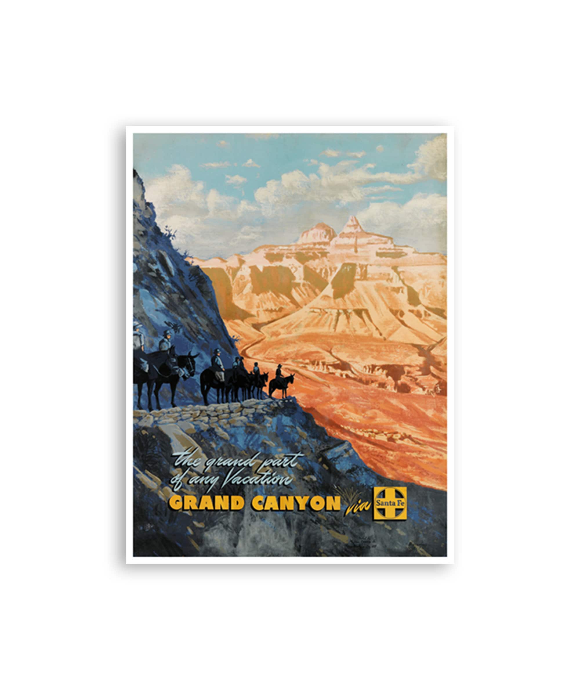 Grand Canyon Art Vintage Poster National Parks Retro Print Home Decor (H822)