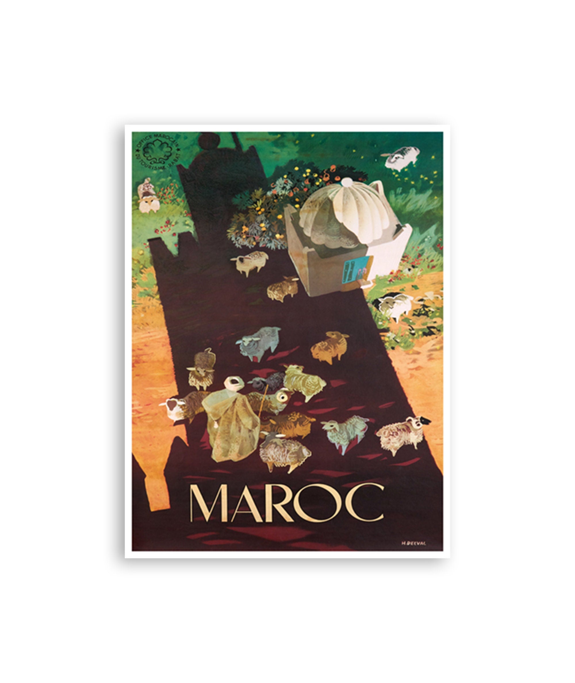 Morocco Art Travel Poster Print Moroccan Wall Decor (XR2630)