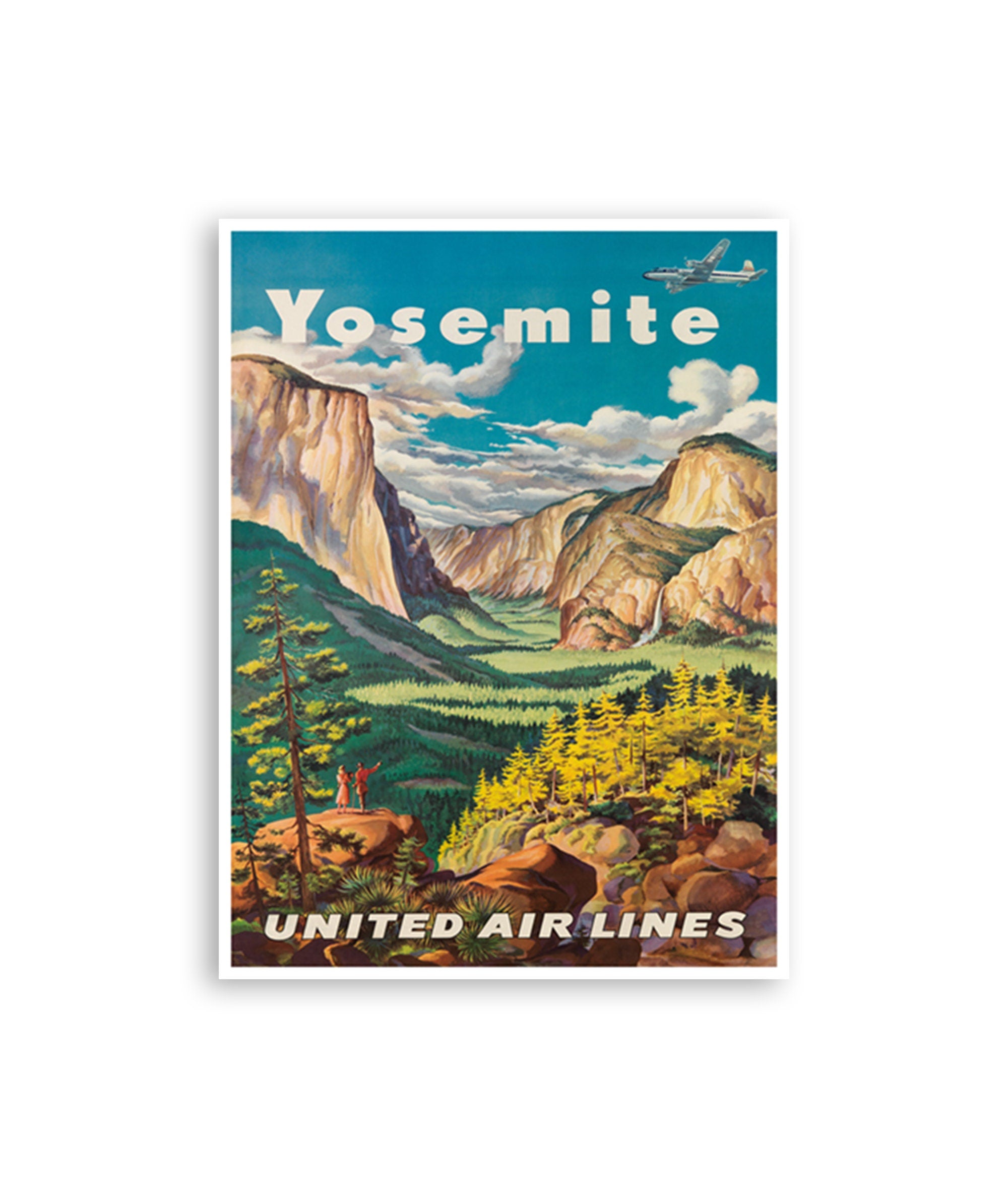 Vintage Yosemite Poster National Parks Art Yosemite Travel Print (XR2728)