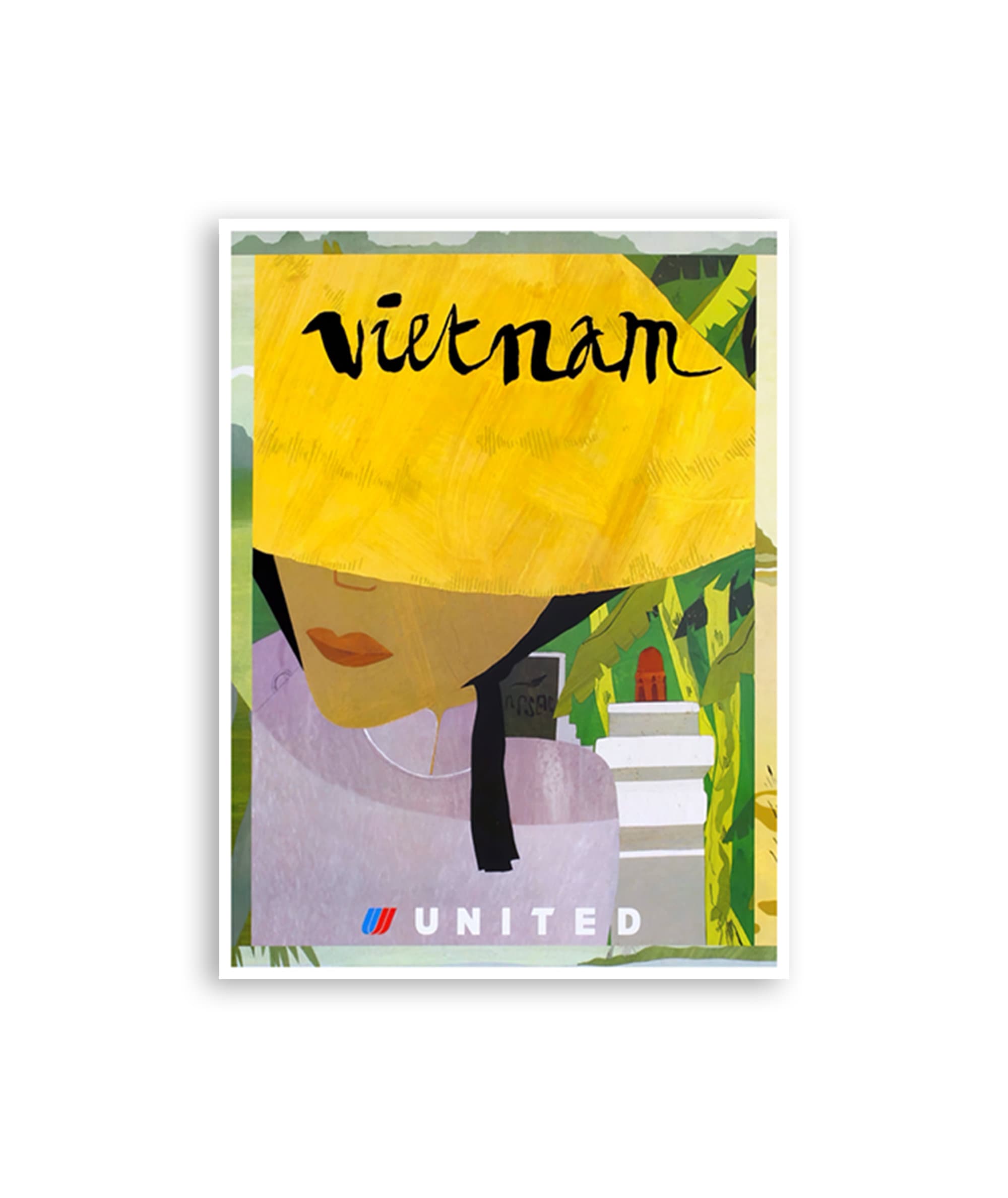 Vintage Vietnam Art Vietnamese Print Travel Poster Asian Home Decor (XR4023)