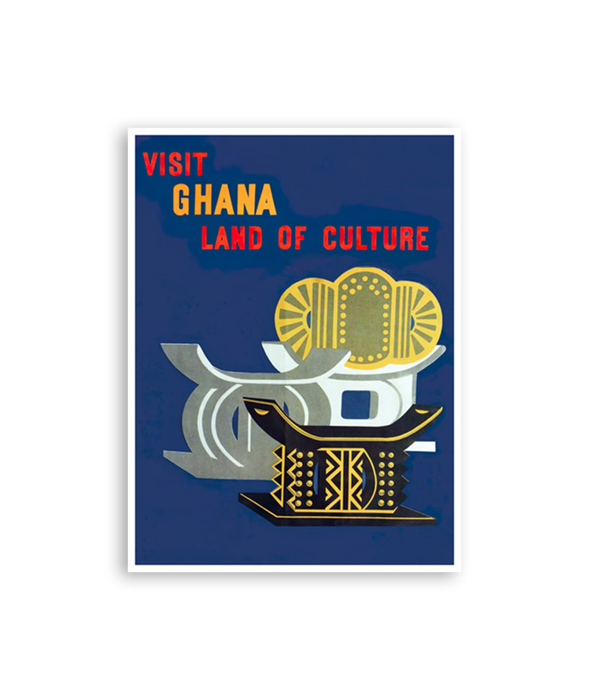 Ghana Print African Art Africa Travel Poster Print (XR4182)