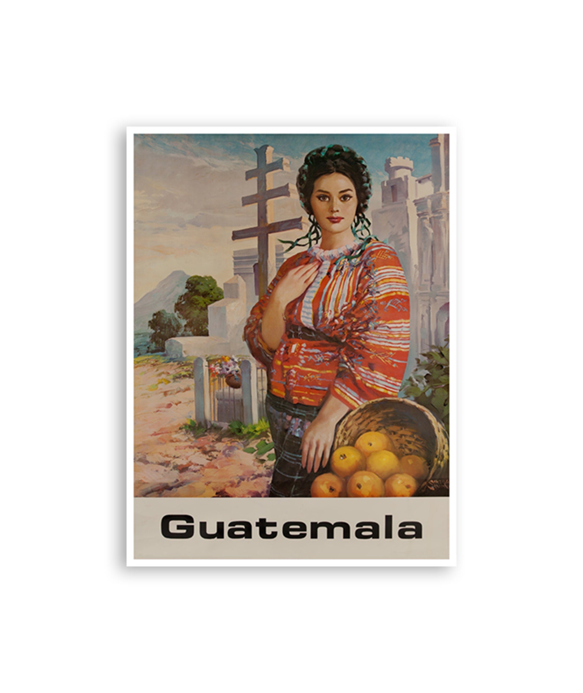 Guatemala Travel Print Vintage South America Poster Art (XR4291)