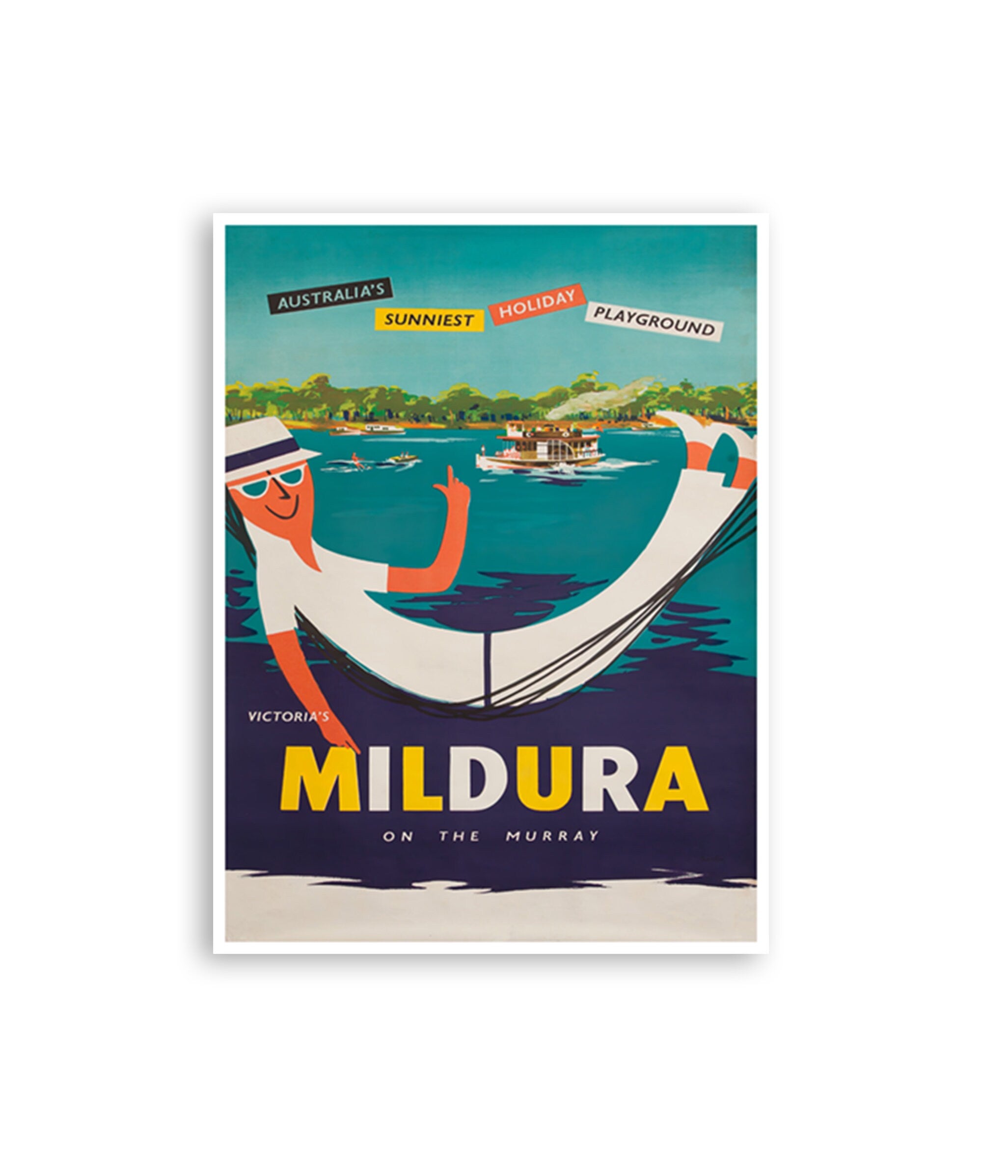 Mildura Victoria Art Australia Travel Poster Australian Print Home Wall Decor (XR4306)