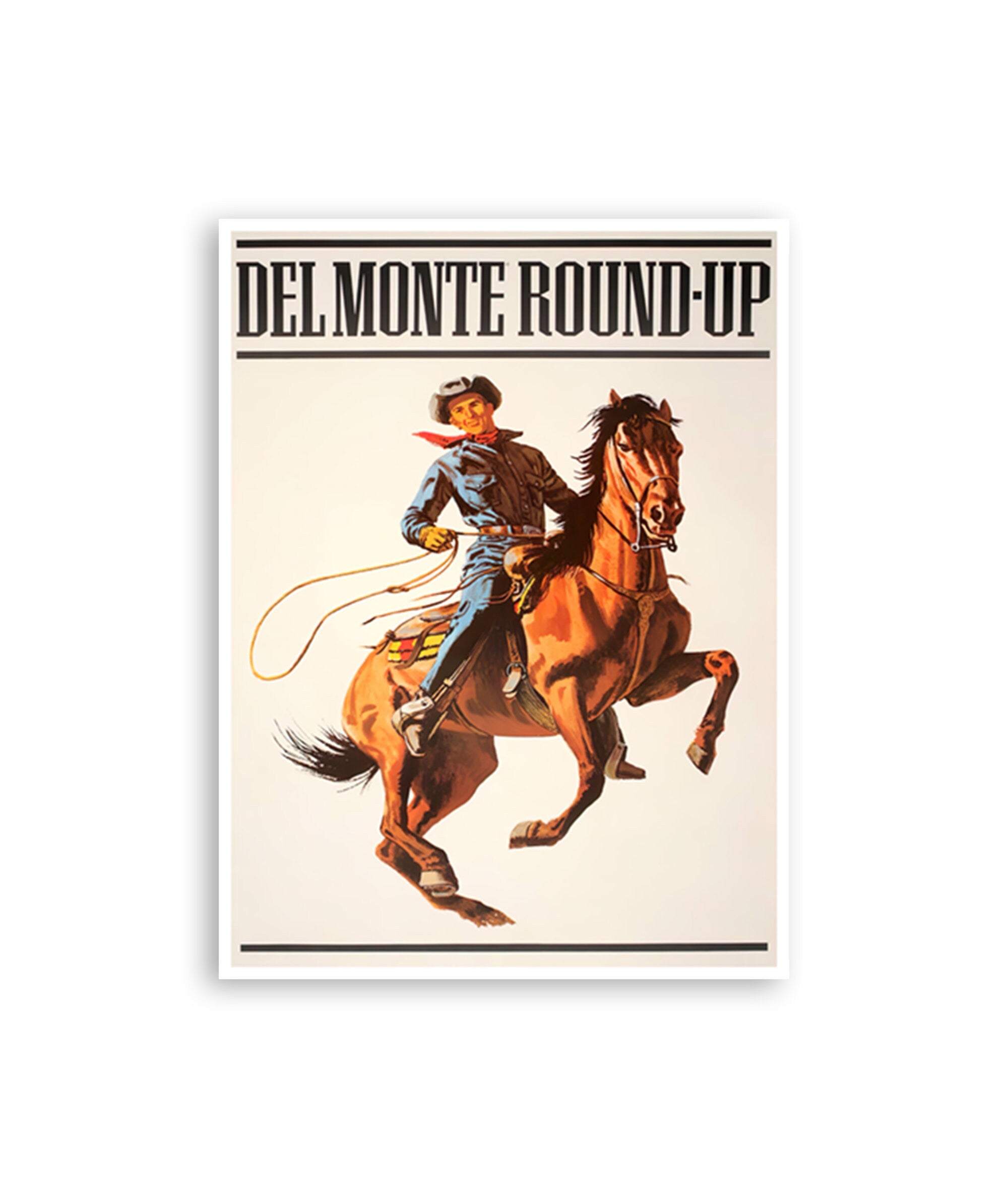 Vintage Rodeo Print Cowboy Poster Print Western Print Retro Decor (H1345)