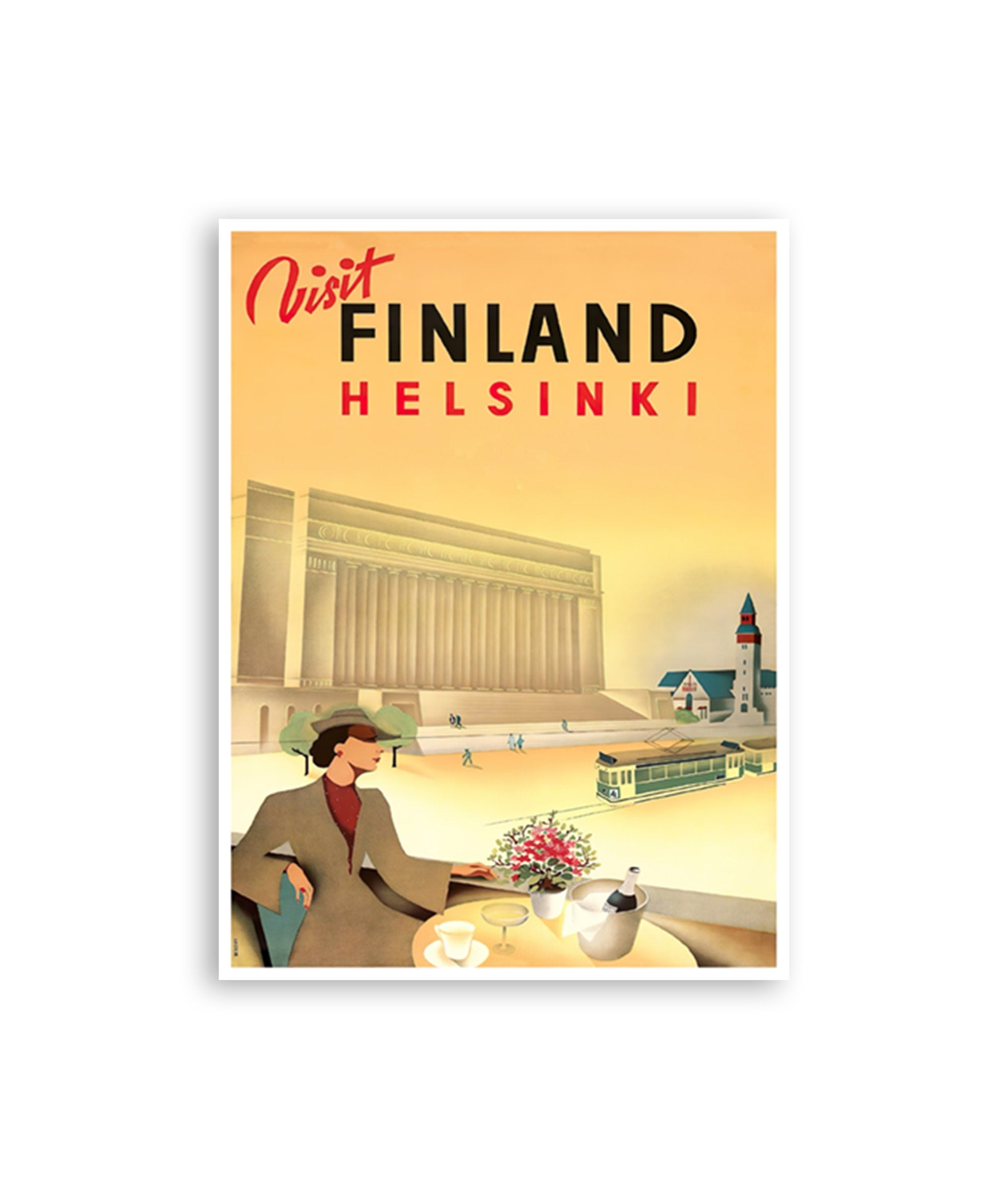 Helsinki Art Finland Travel Poster Vintage Print (XR4279)