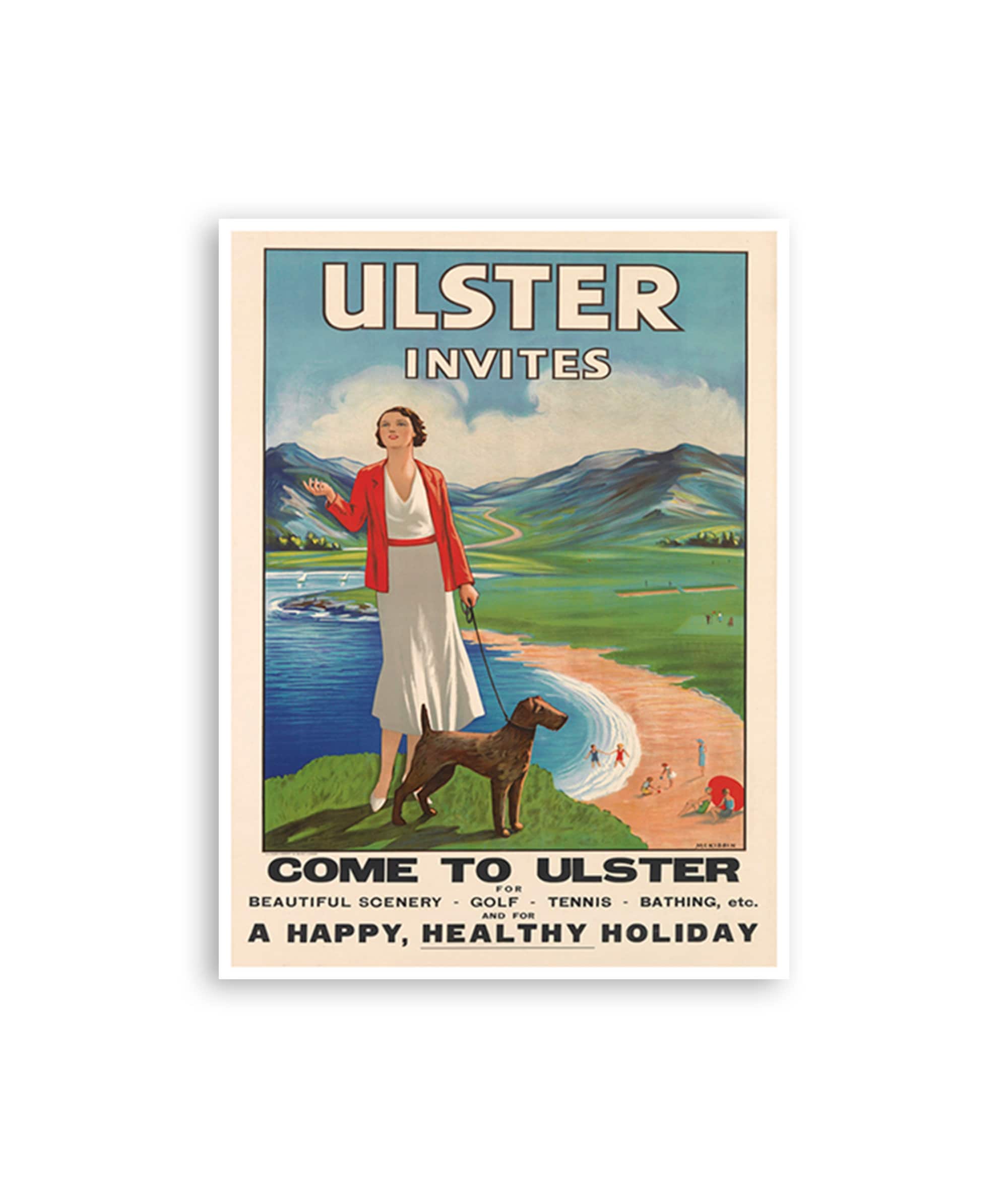 Ulster Ireland Art Irish Travel Poster Print (XR1732)