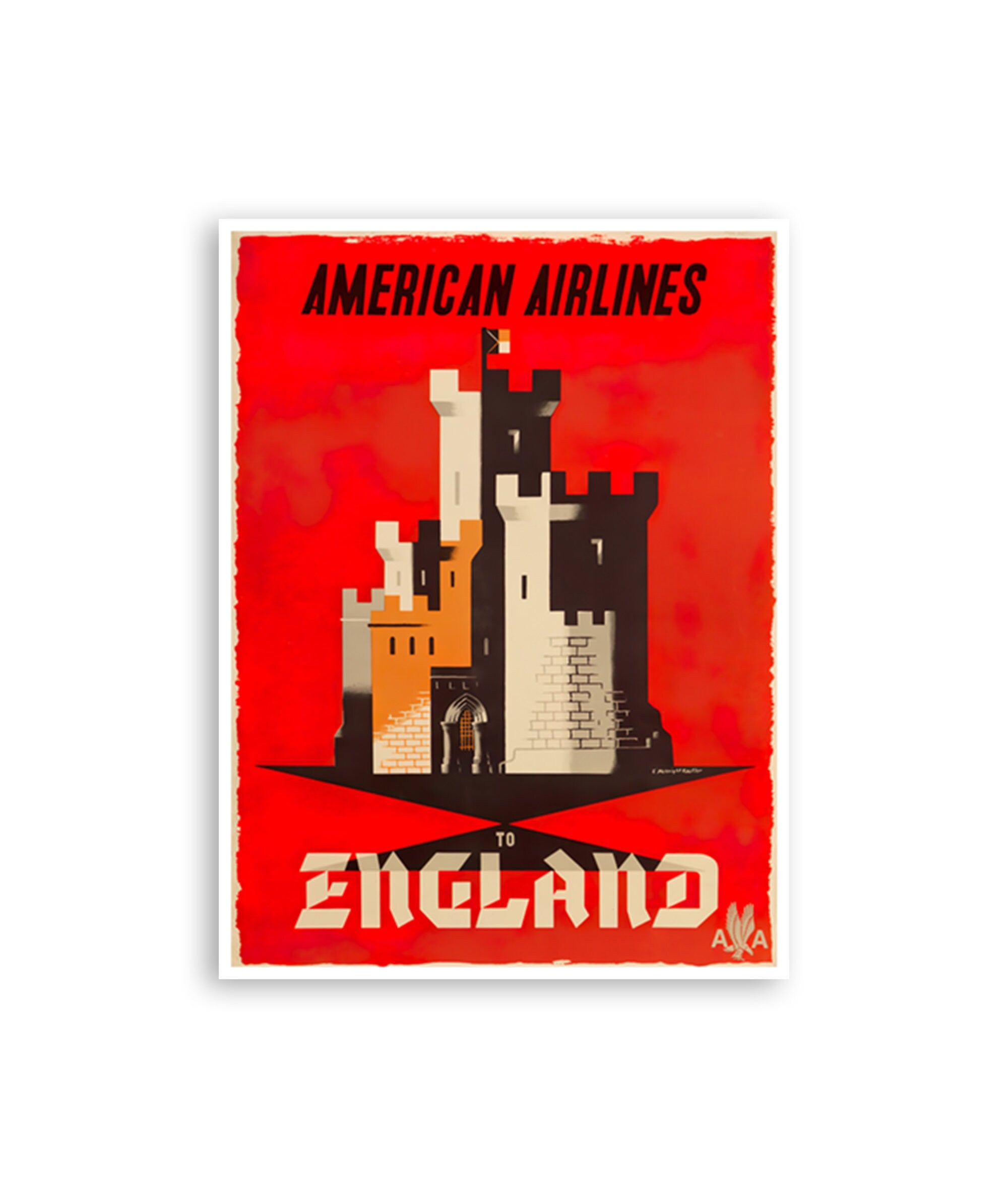 Vintage England Art English Heritage Print Travel Poster (XR4199)