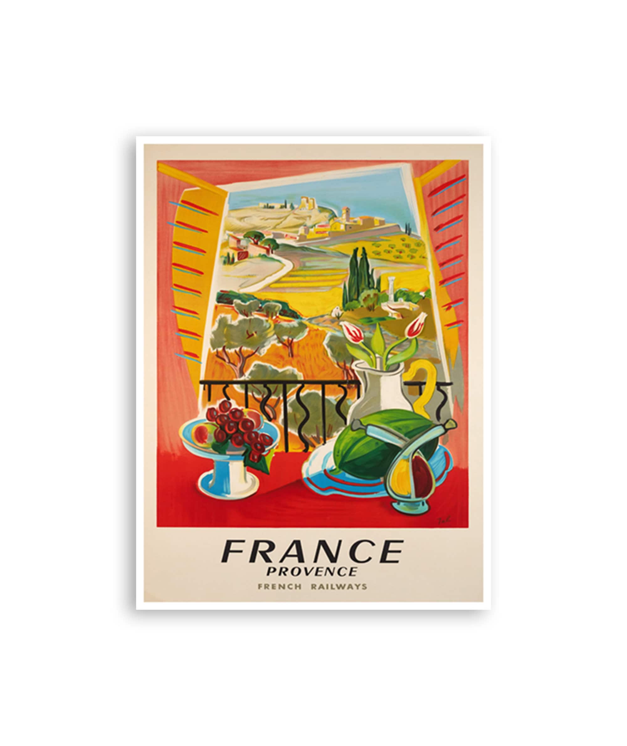 Provence France Art French Travel Poster Print Home Decor (XR3669)