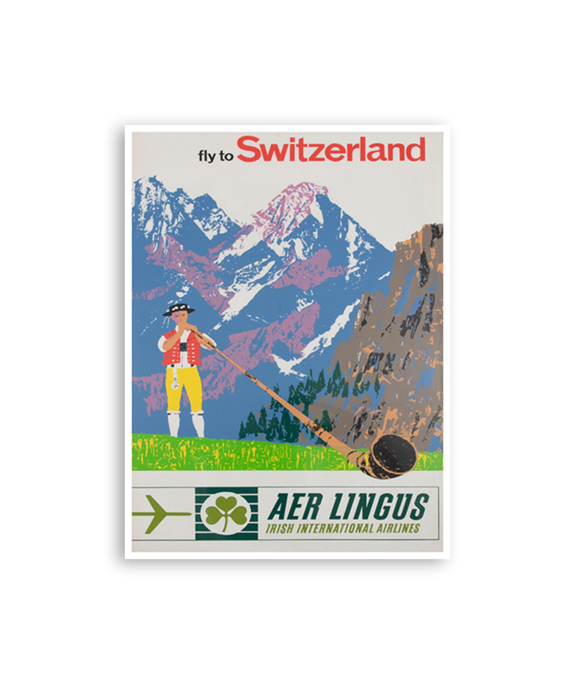 Switzerland Travel Poster Vintage Print Swiss Art Decor (XR3787)