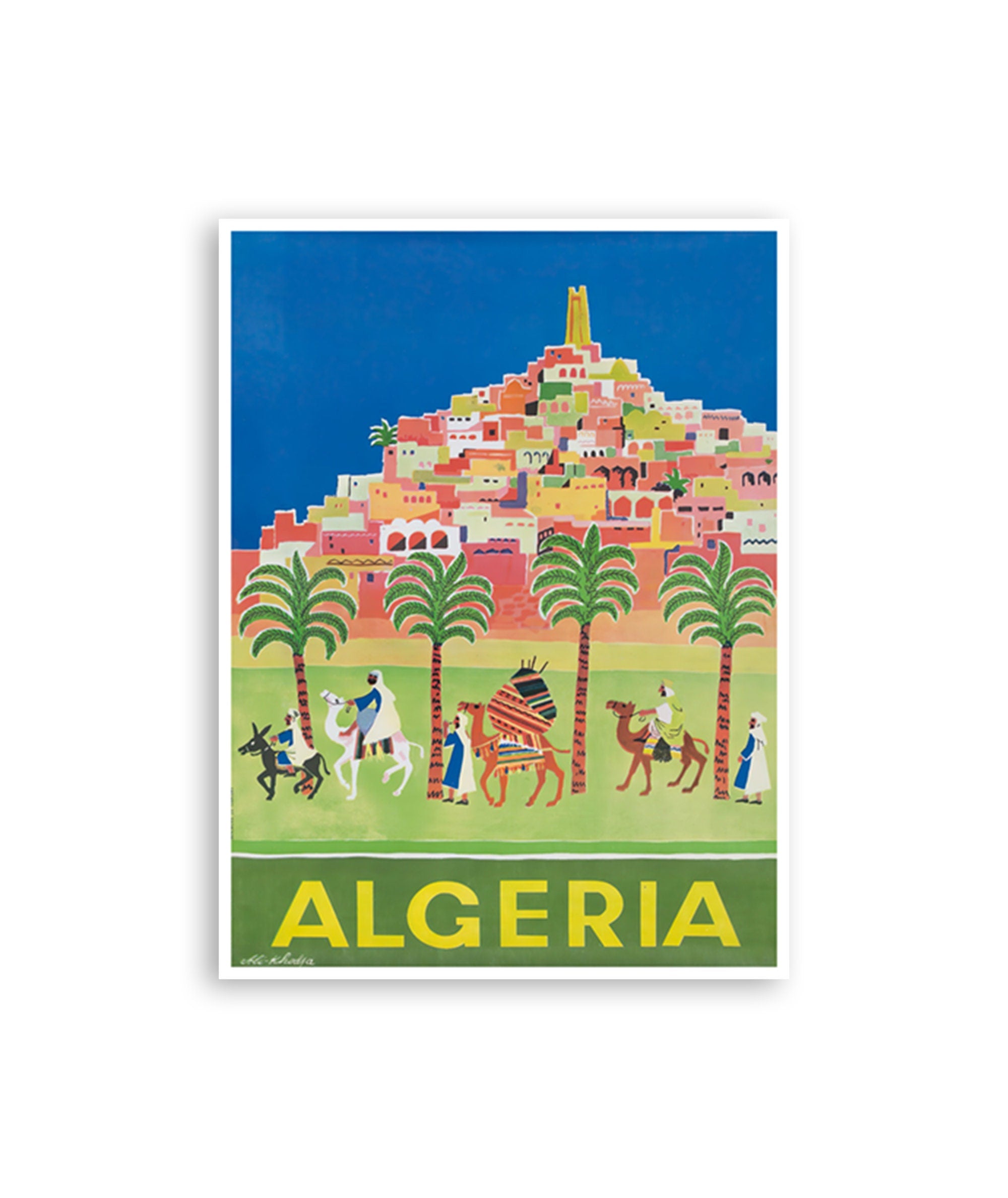 Algeria Travel Poster Algerian Art Vintage African Print (XR4351)