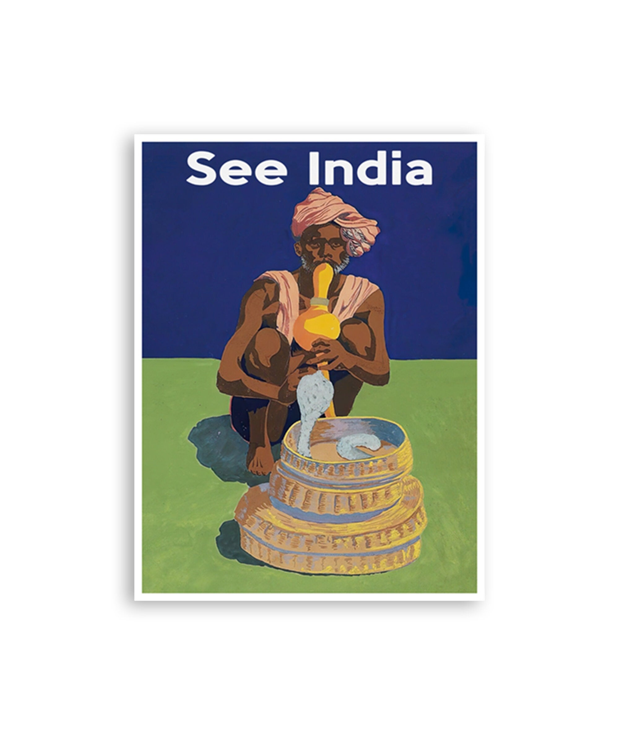 See India Poster Vintage Indian Travel Art Print Wall Decor (XR4348)