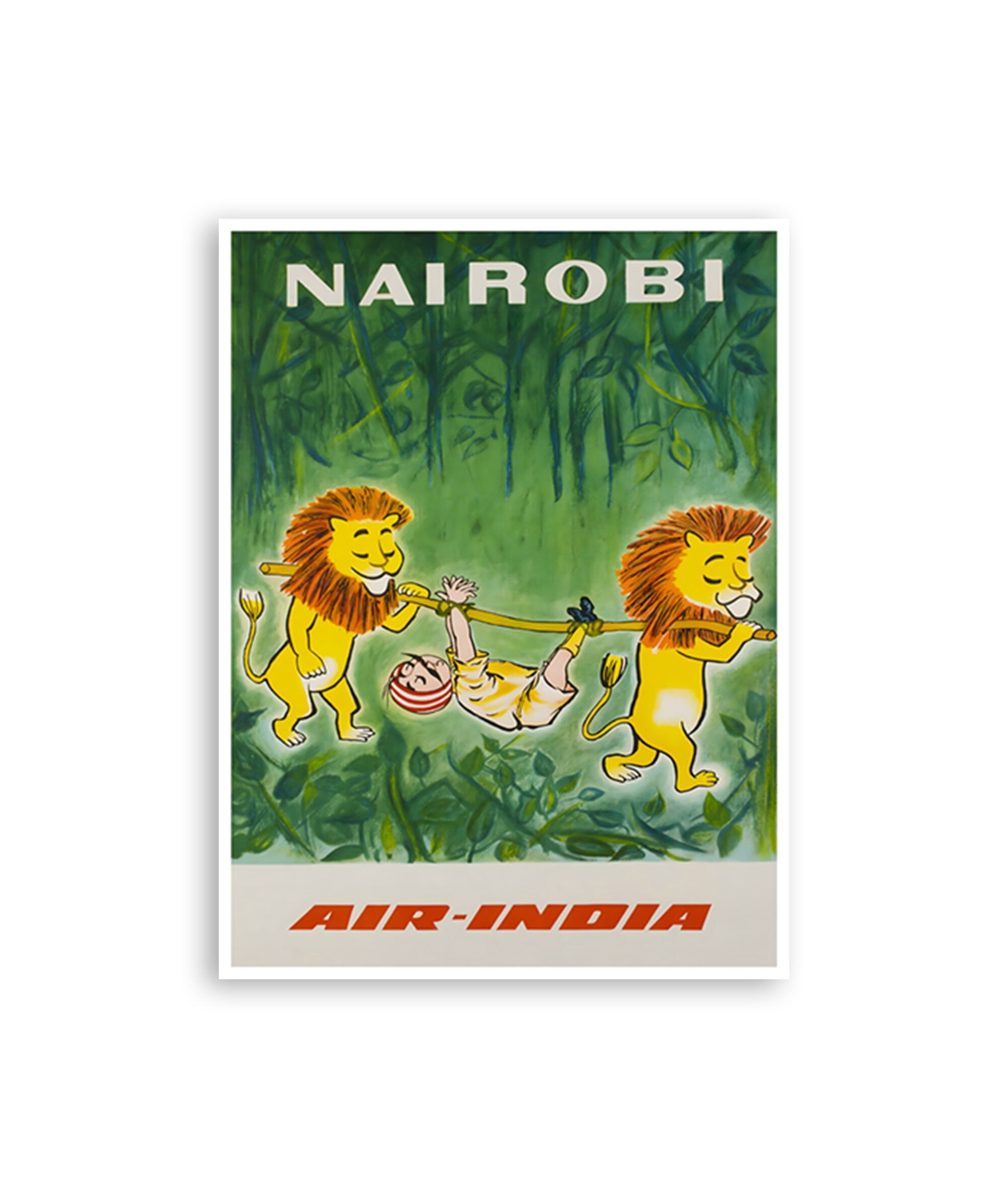 Nairobi Travel Art Kenya Print African Poster Africa Decor (XR4415)