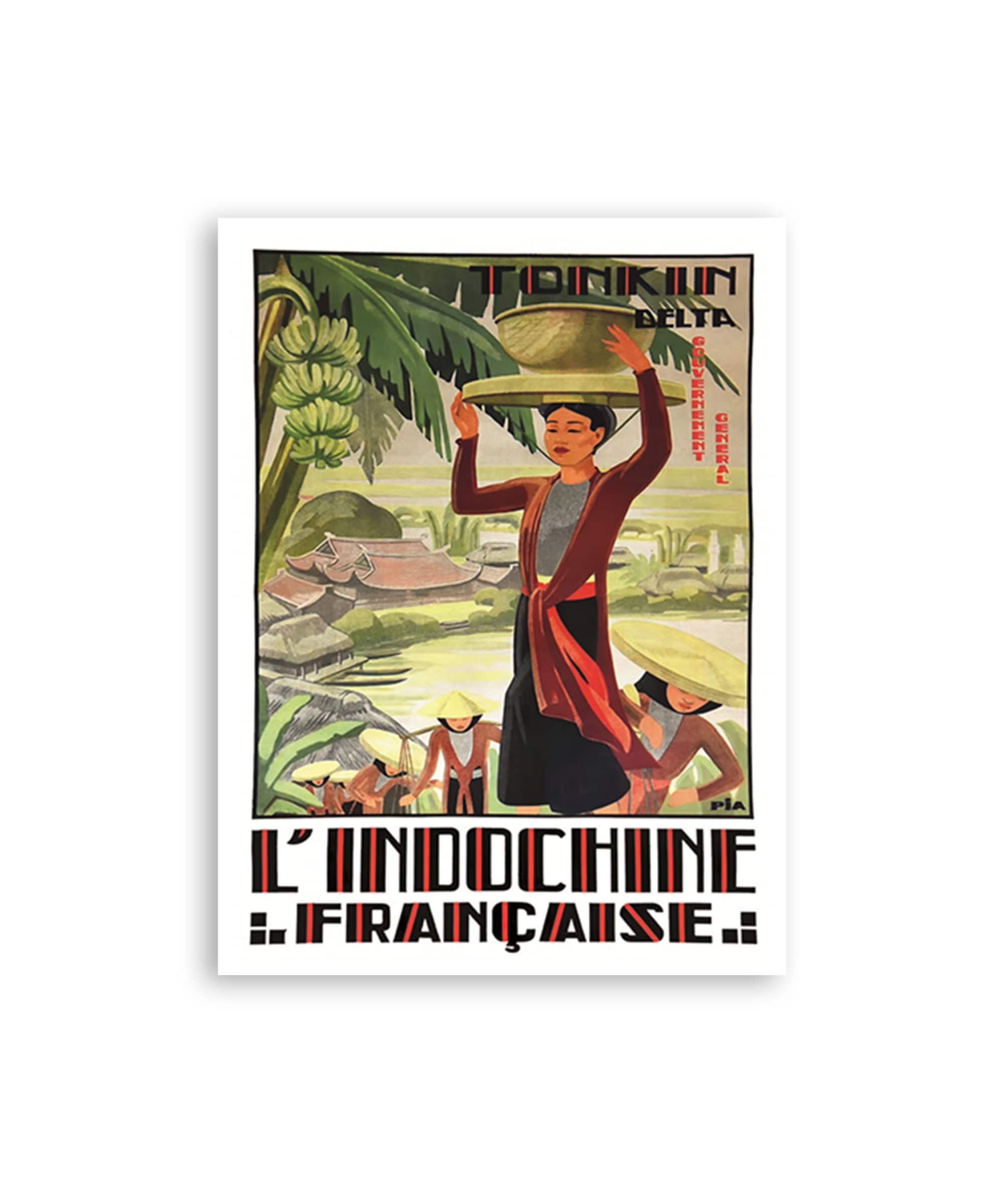 Vietnam Travel Art Tonkin Poster Print Asian Home Decor (XR4370)