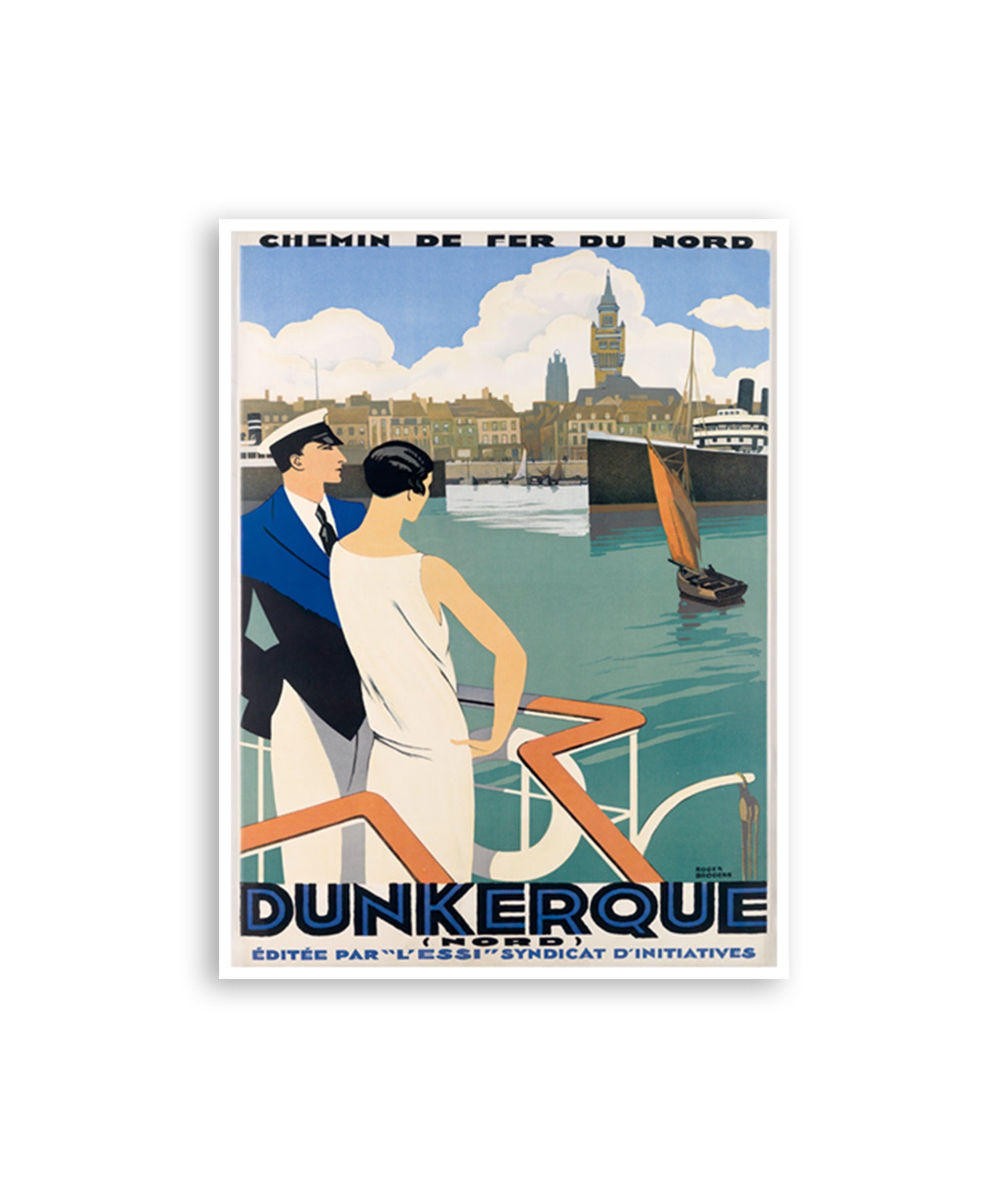 Dunkirk Travel Poster France Print French Vintage Art Home Decor (XR4226)