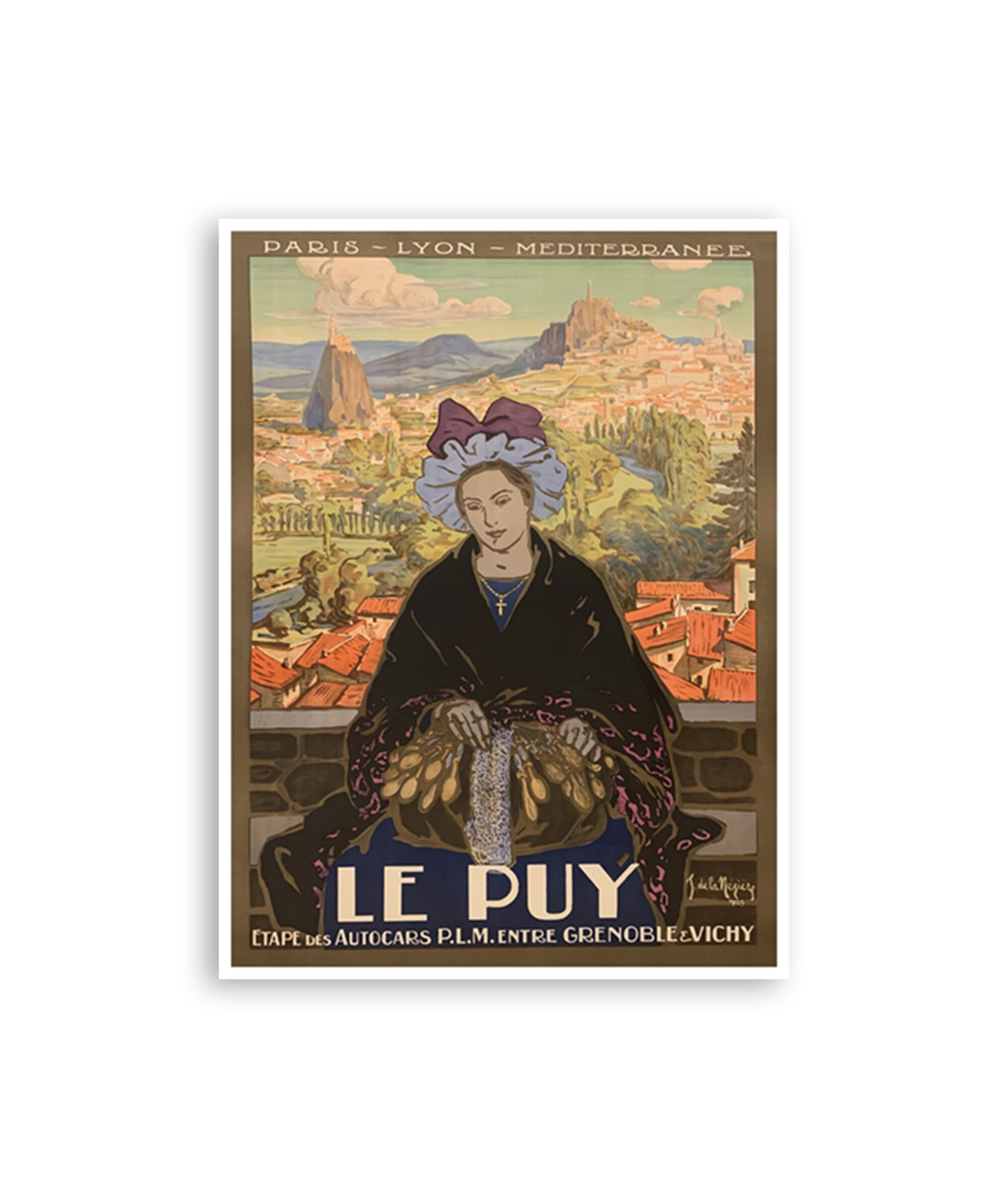 Le Puy Art France Travel Poster French Vintage Print Home Decor (XR4394)