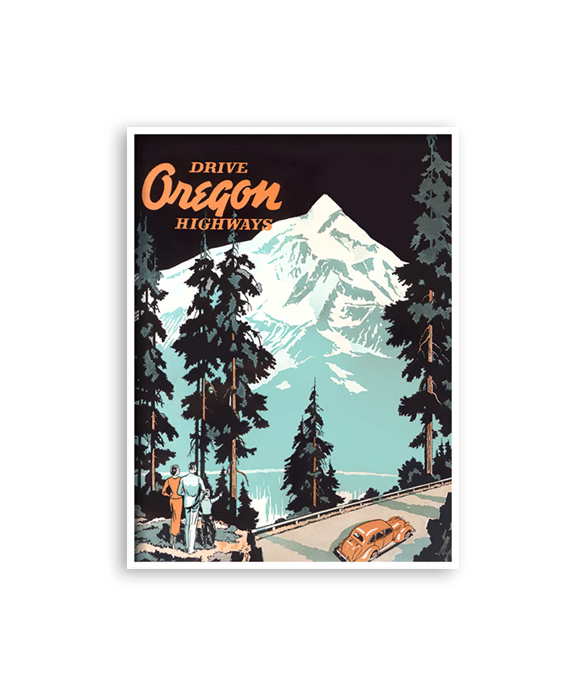 Vintage Oregon Art Travel Poster Vintage Home Decor (XR4432)