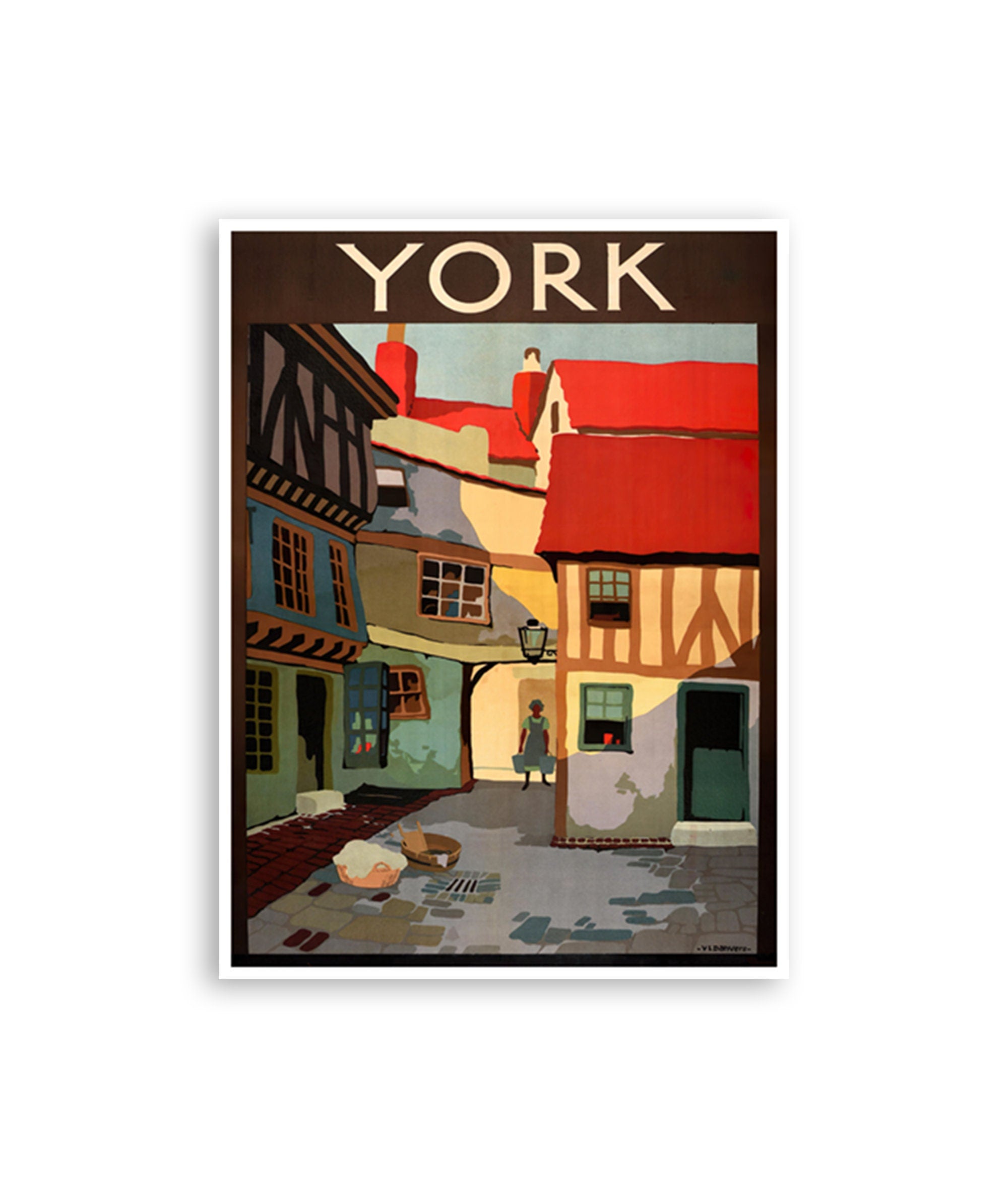 York England Art Vintage Travel Poster English Print (XR4429)