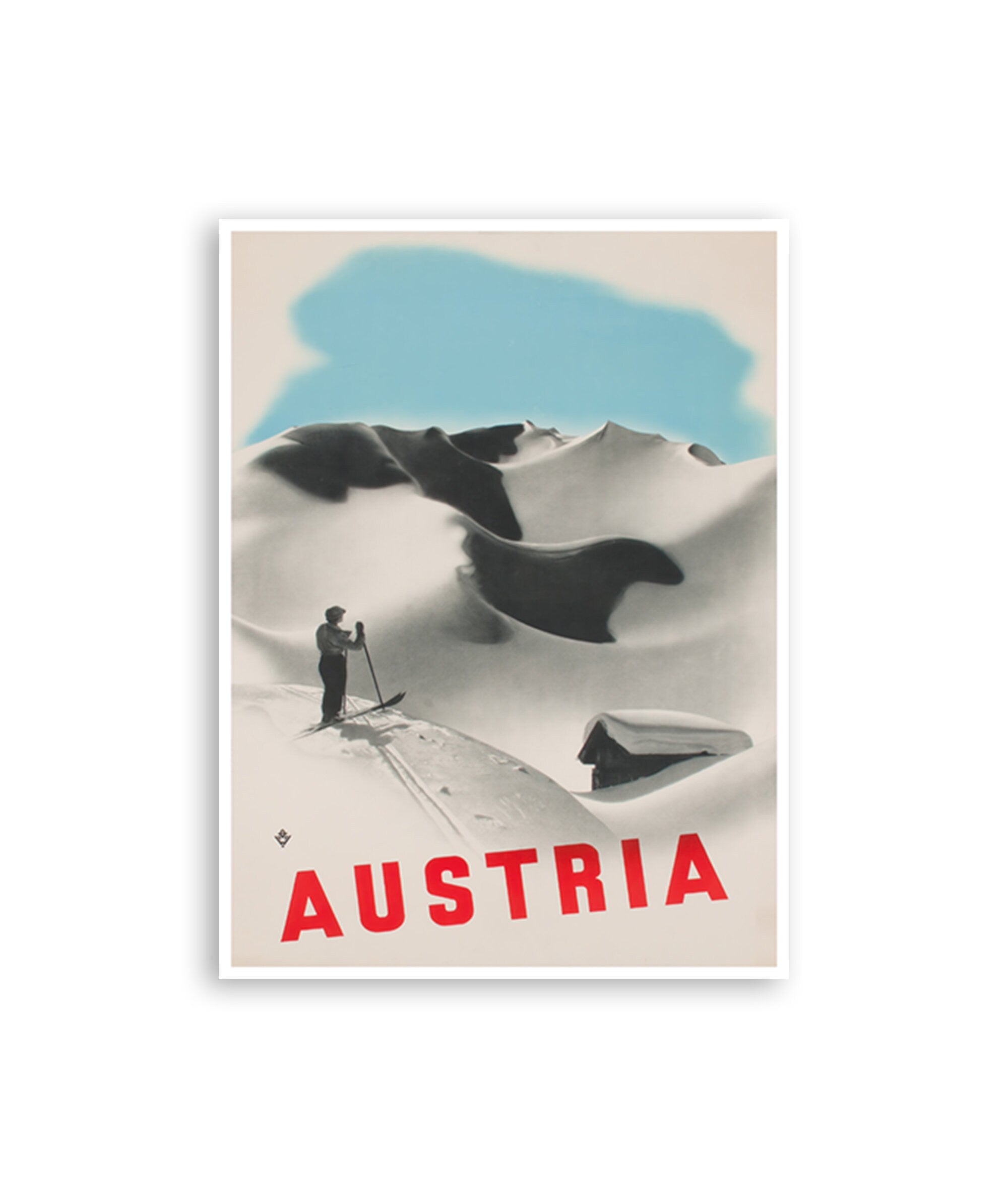 Austria Ski Poster Austrian Art Vintage Travel Print (H1340)